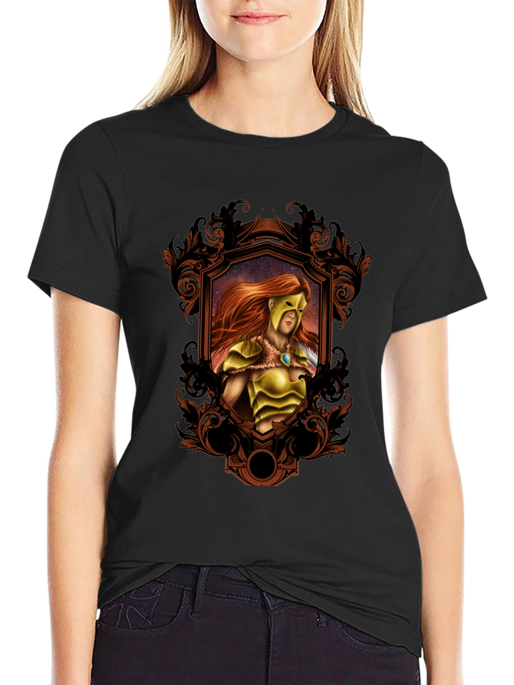 Warrior Framed T-Shirt - Black