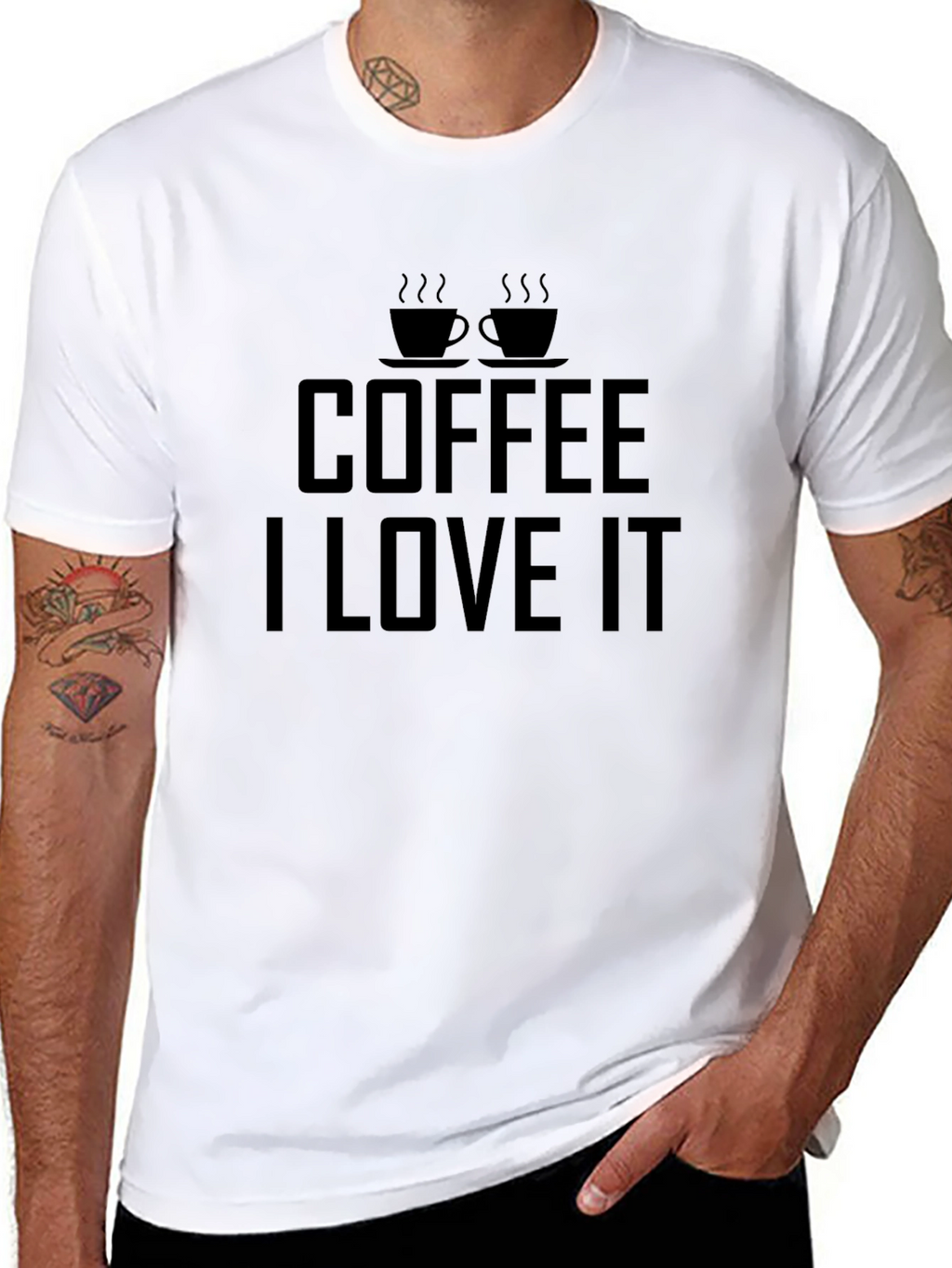 Coffee Lover Black Graphic T-Shirt