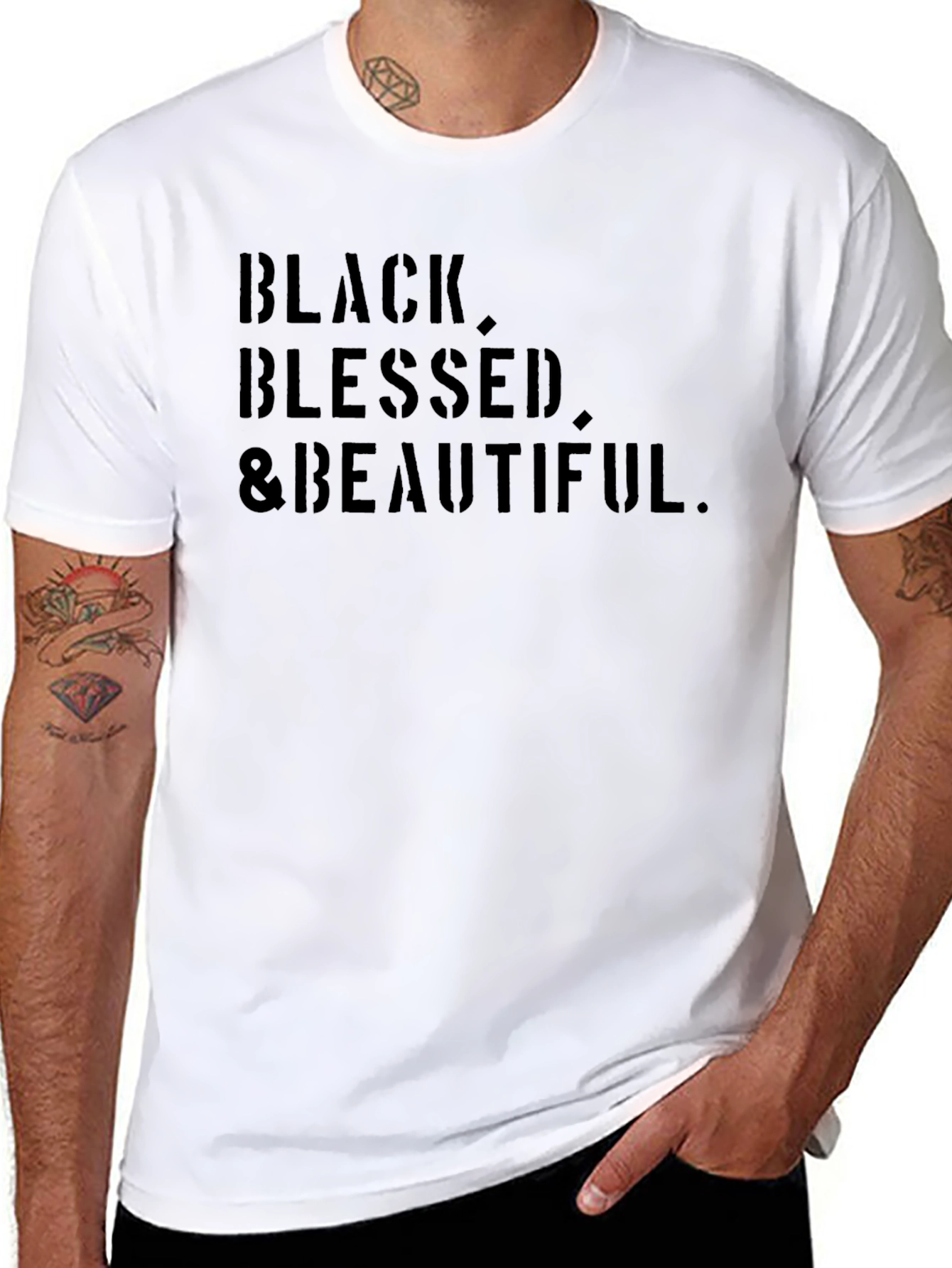 Black Blessed & Beautiful Graphic Tee