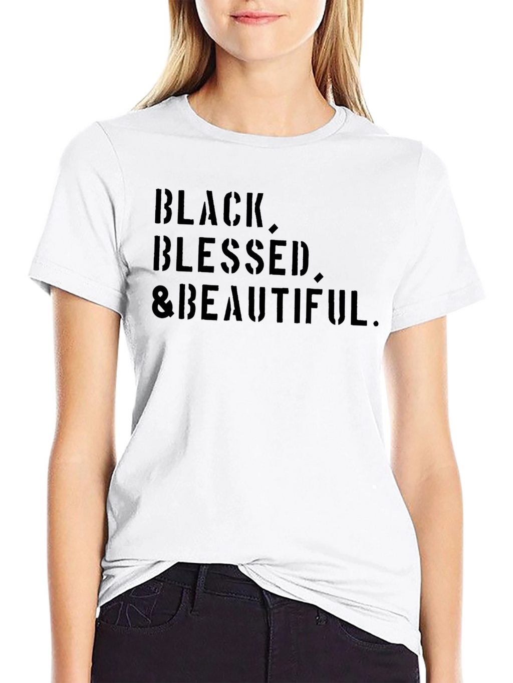 Black Blessed & Beautiful Graphic Tee