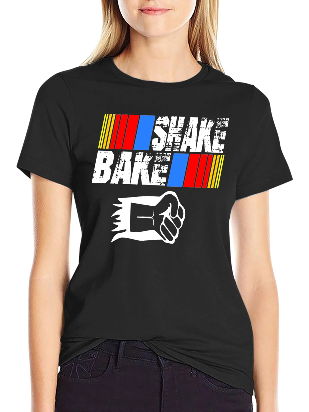 Shake and Bake Graphic T-Shirt - Black