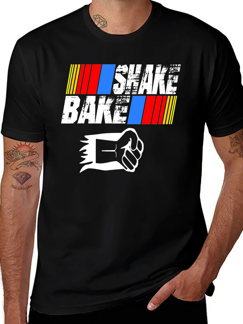 Shake and Bake Graphic T-Shirt - Black
