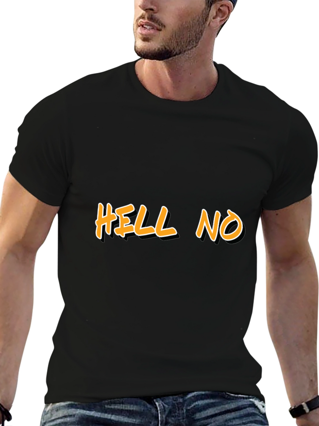 HELL NO Graphic Tee - Bold Statement Shirt
