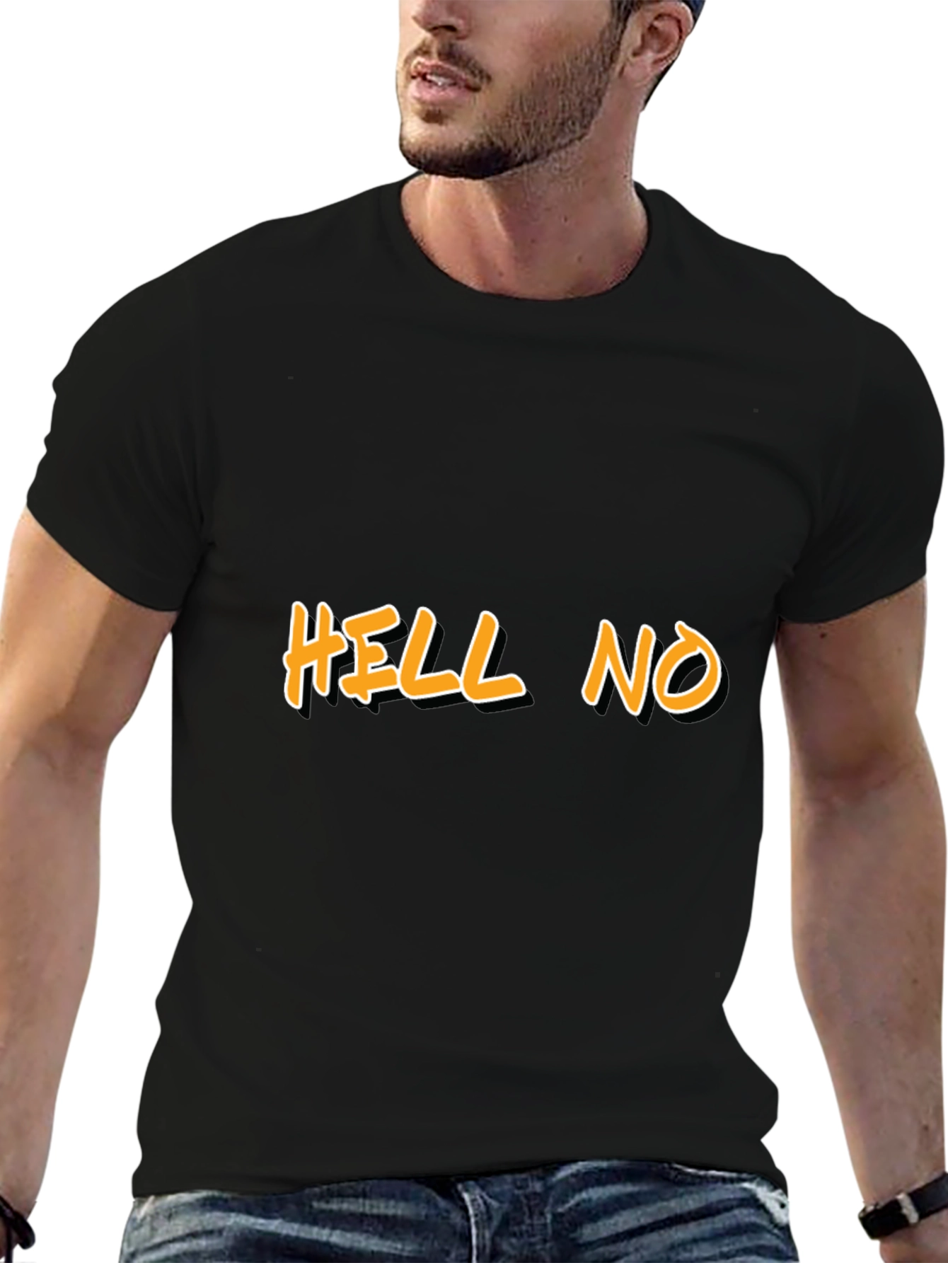 HELL NO Graphic Tee - Bold Statement Shirt