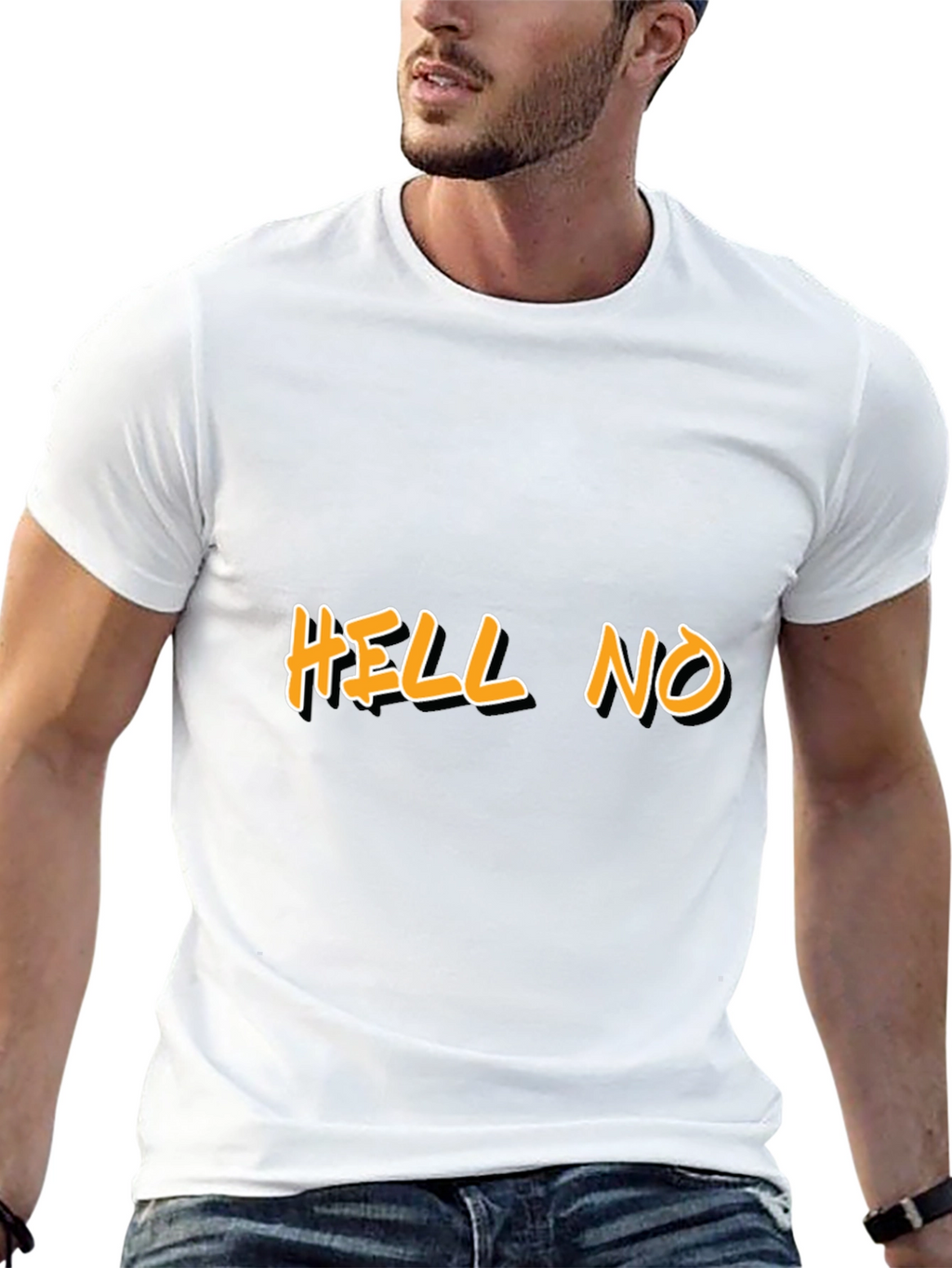 HELL NO Graphic Tee - Bold Statement Shirt