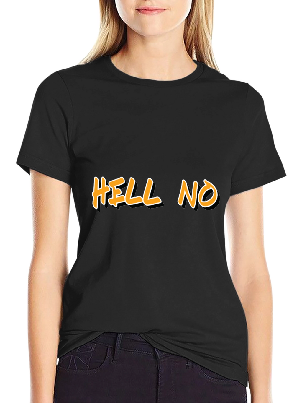 HELL NO Graphic Tee - Bold Statement Shirt