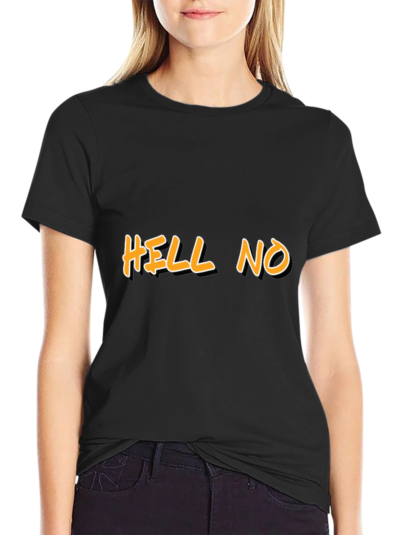 HELL NO Graphic Tee - Bold Statement Shirt