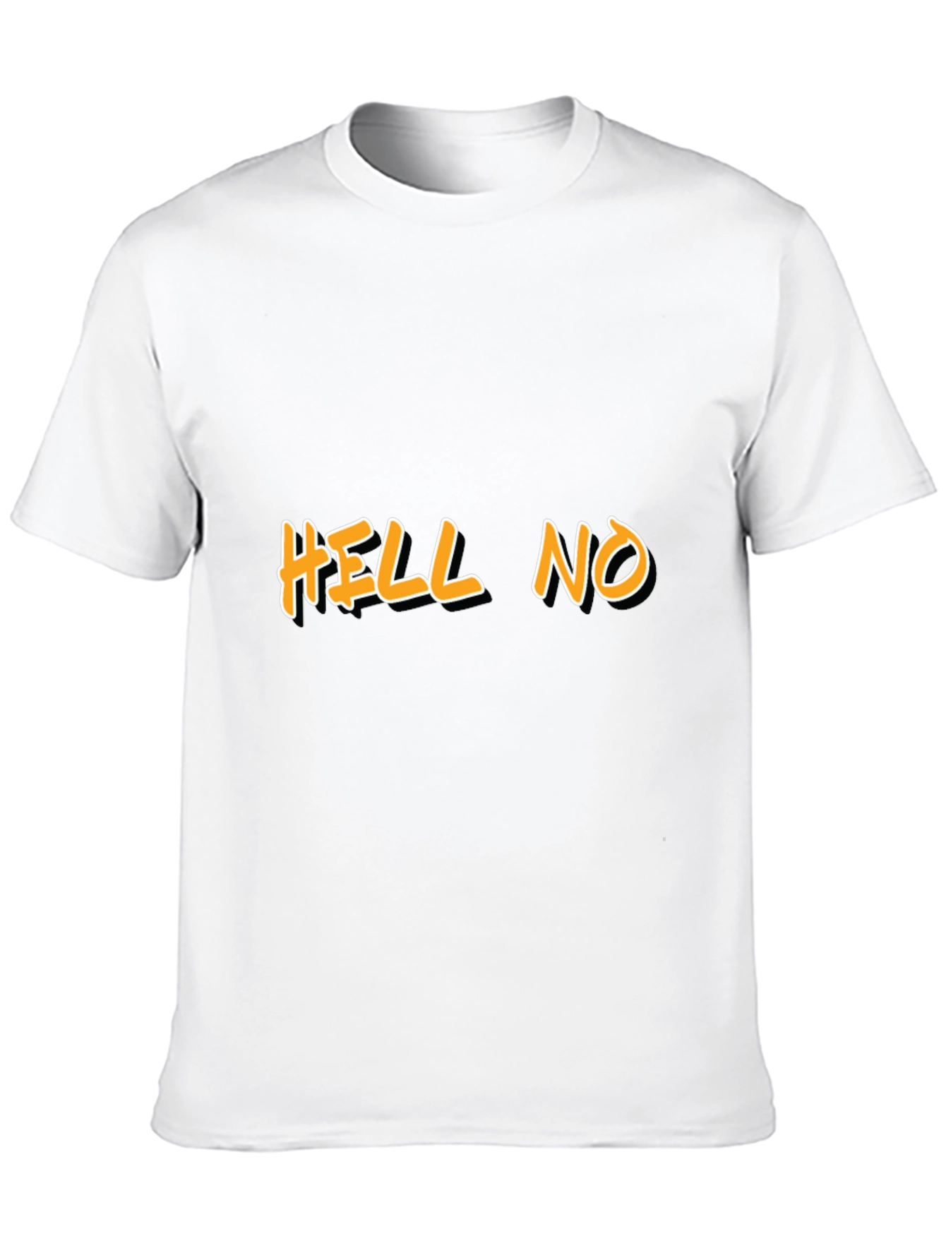 HELL NO Graphic Tee - Bold Statement Shirt