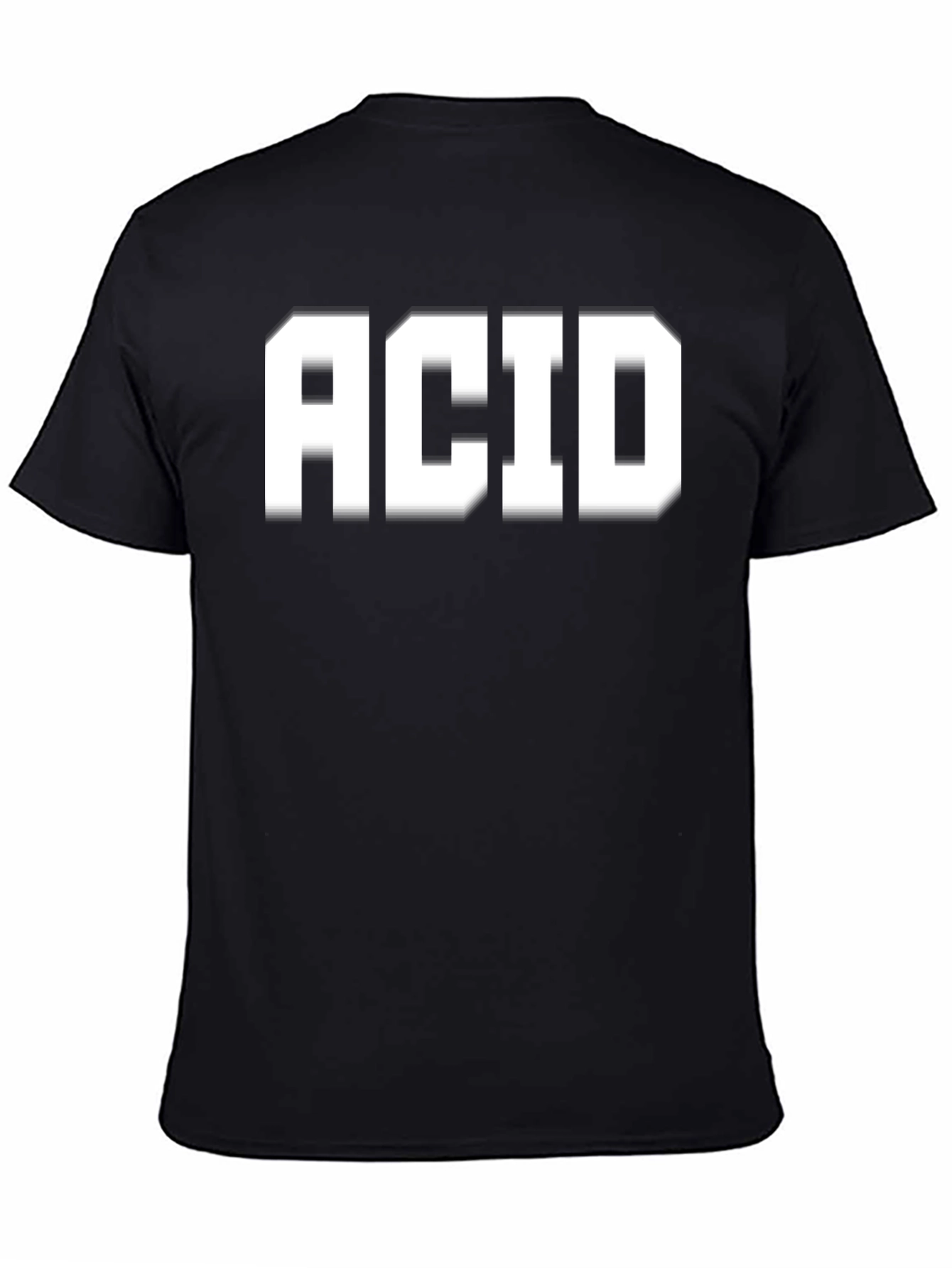 ACID Black Graphic Tee - Bold Statement T-Shirt