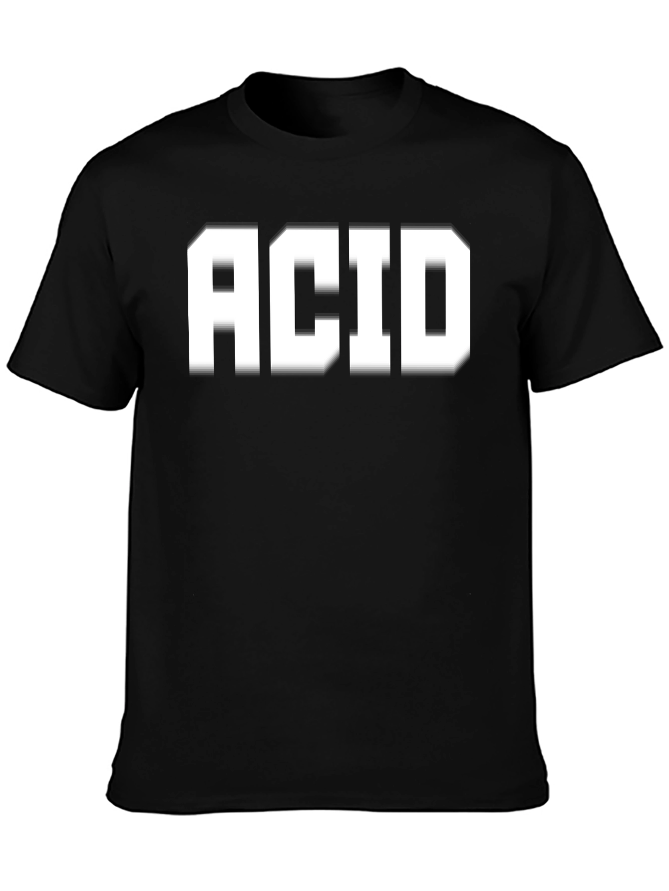 ACID Black Graphic Tee - Bold Statement T-Shirt