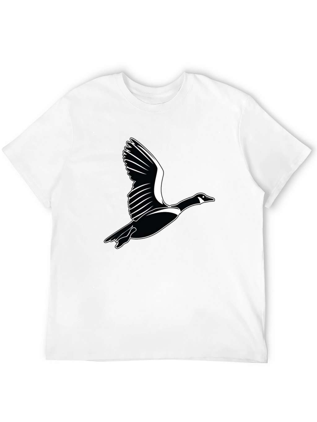 Flying Goose Graphic Black T-Shirt