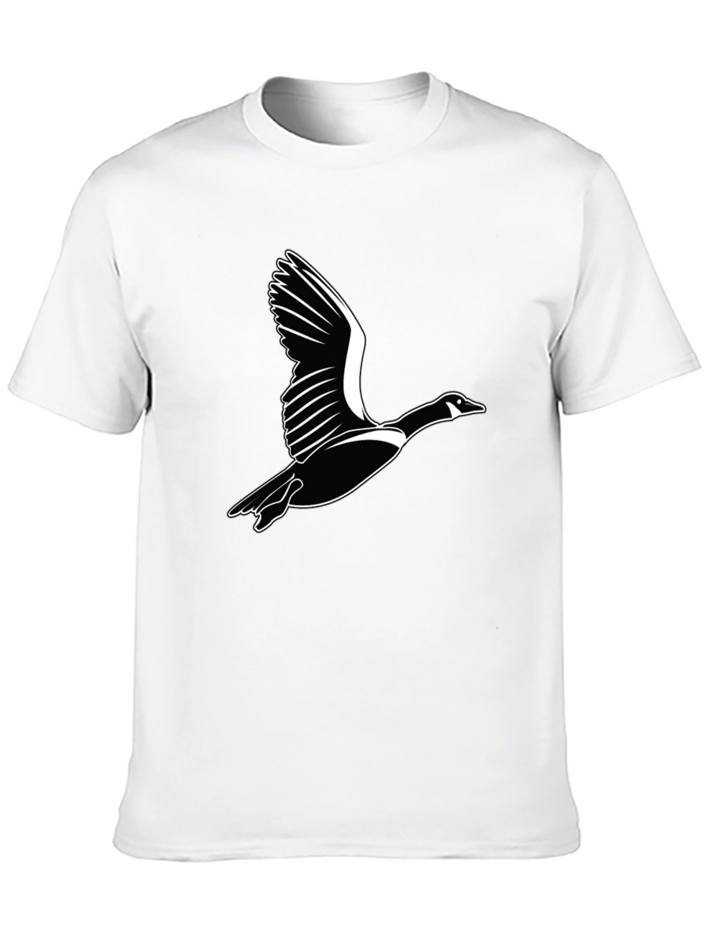 Flying Goose Graphic Black T-Shirt