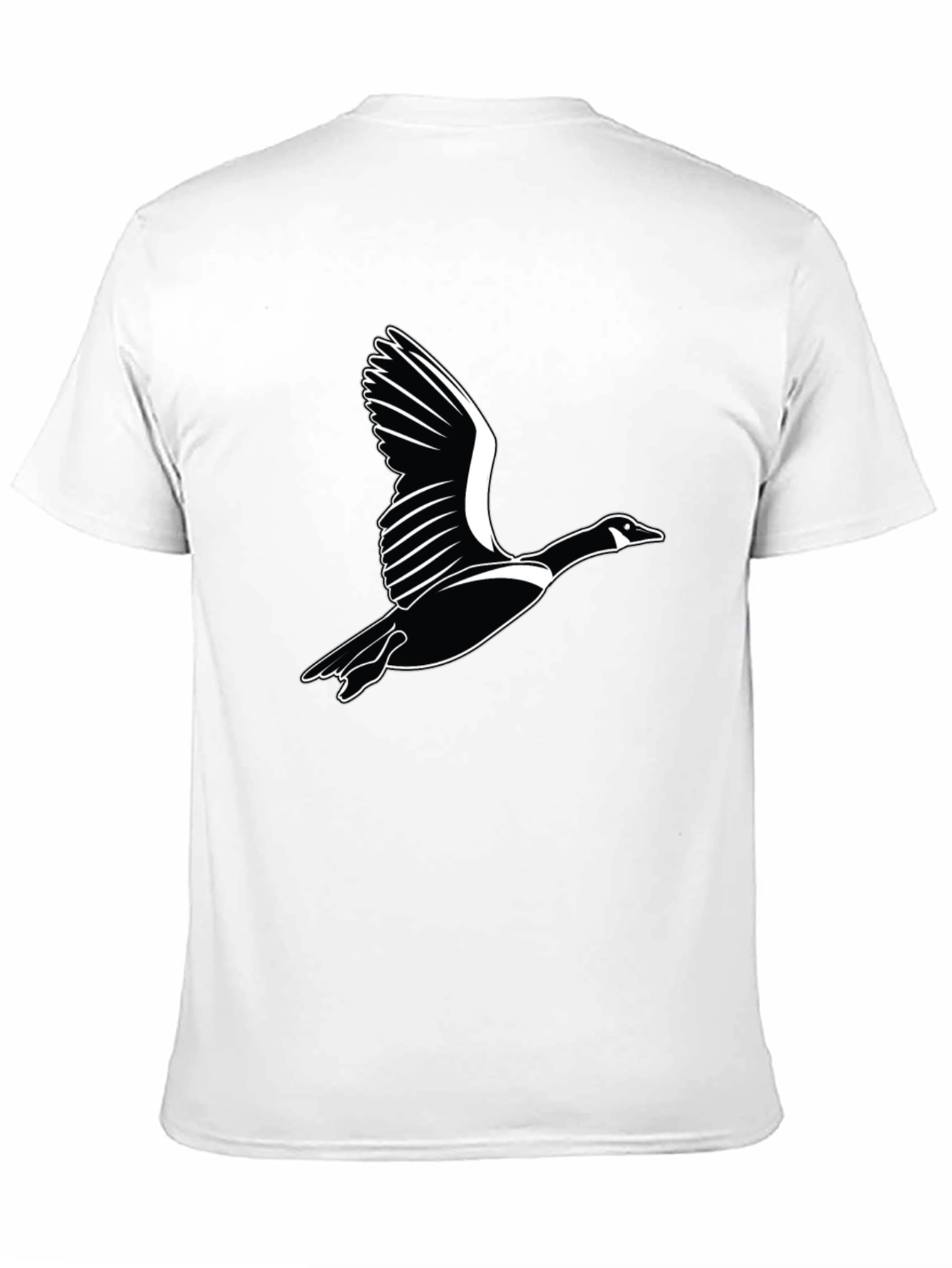 Flying Goose Graphic Black T-Shirt