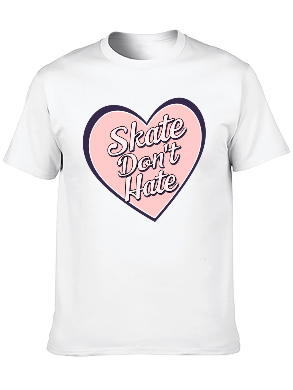 Skate Dont Hate Graphic Tee - Black Cotton T-Shirt