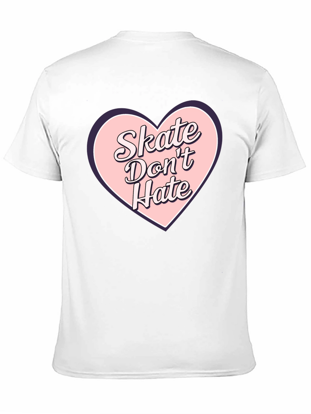 Skate Dont Hate Graphic Tee - Black Cotton T-Shirt