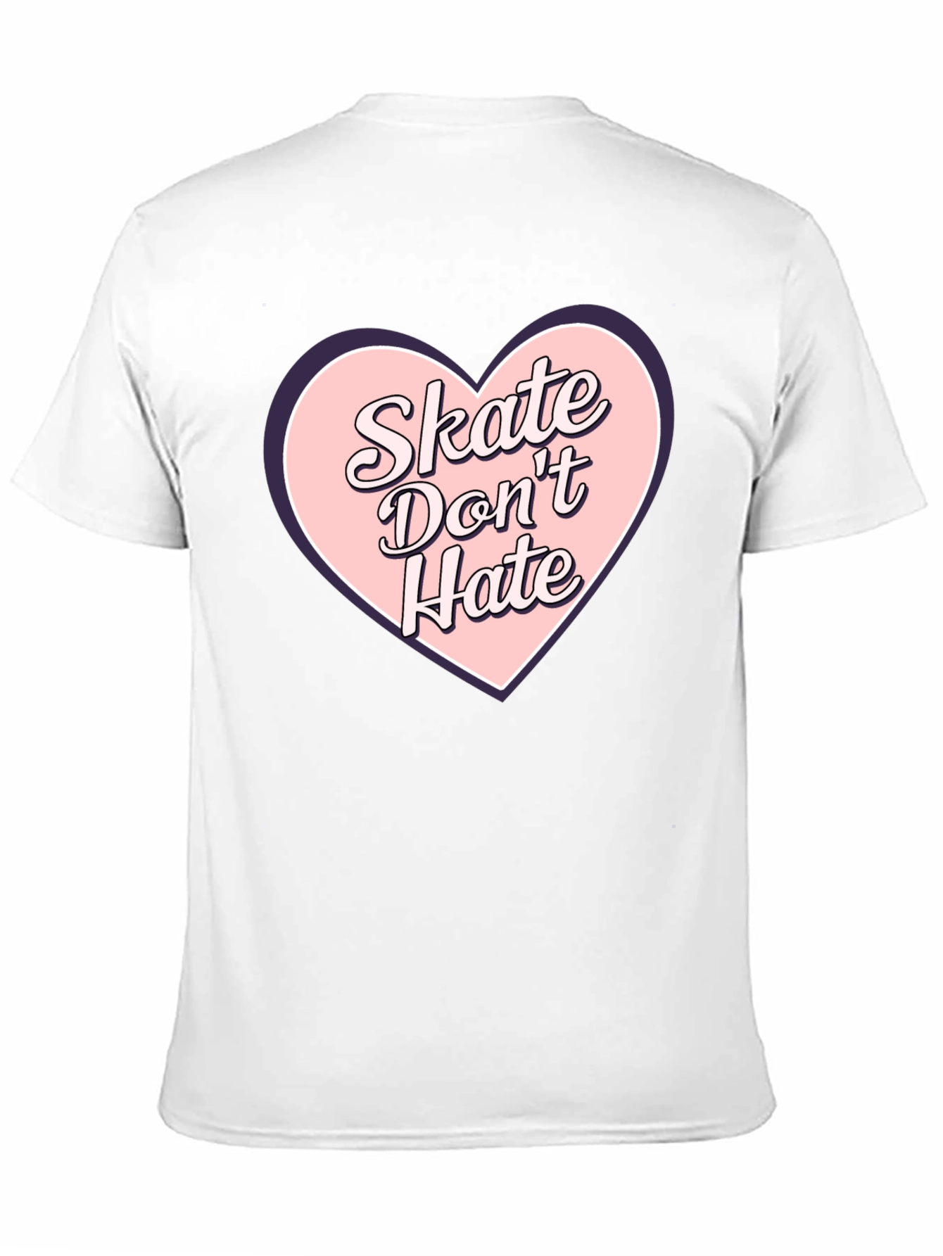 Skate Dont Hate Graphic Tee - Black Cotton T-Shirt