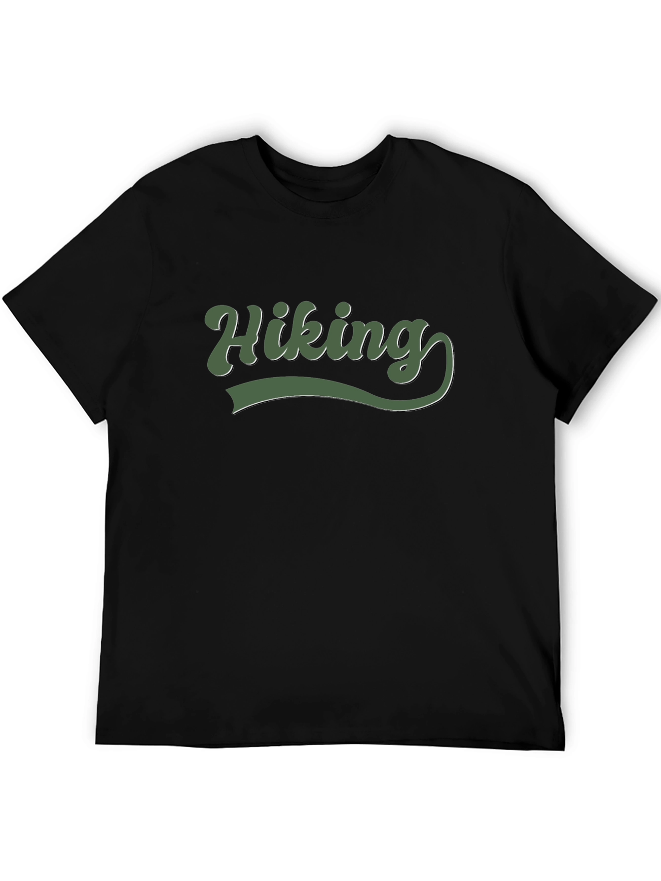 Hiking Adventure Tee - Black Soft Cotton