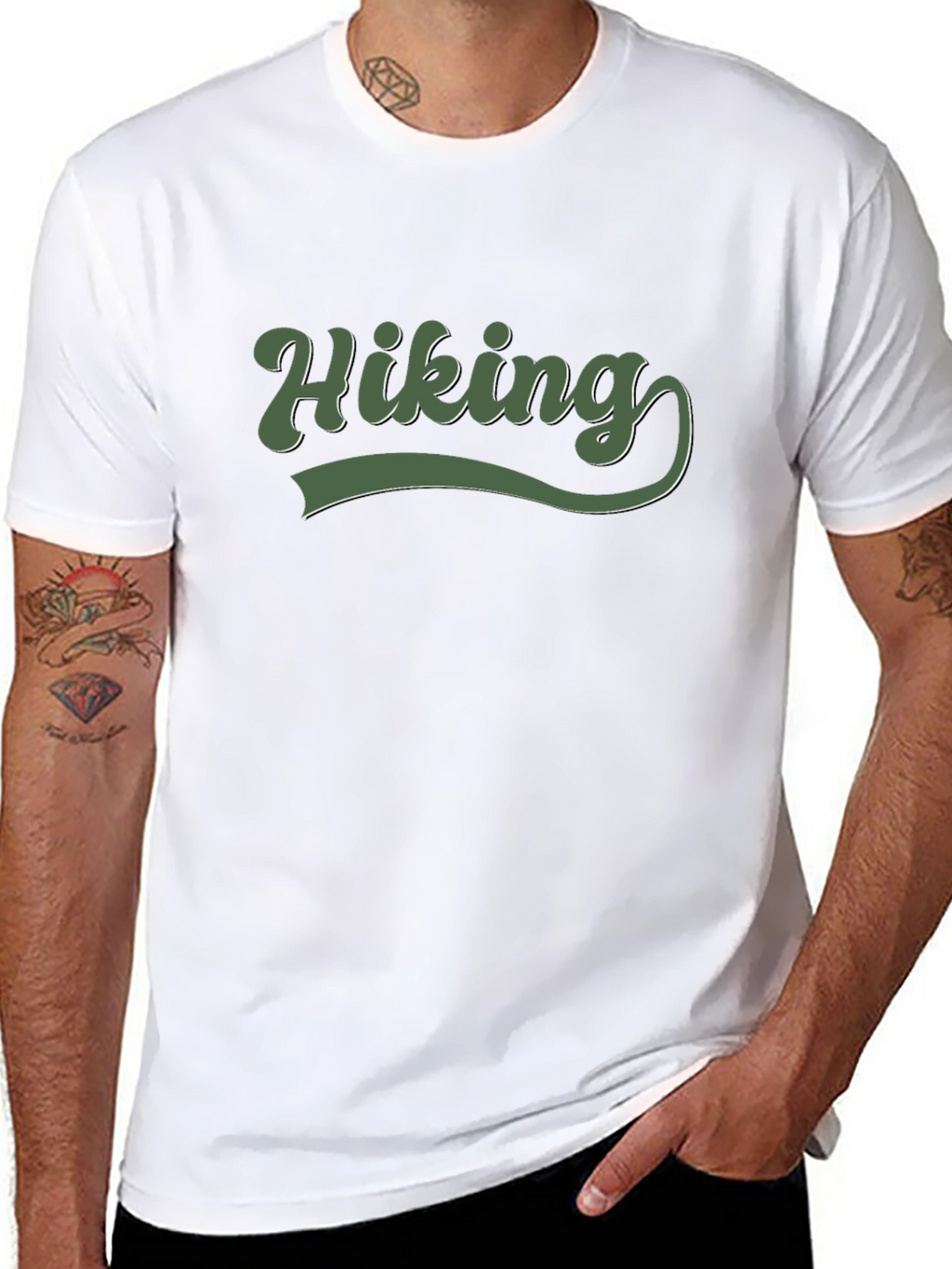 Hiking Adventure Tee - Black Soft Cotton