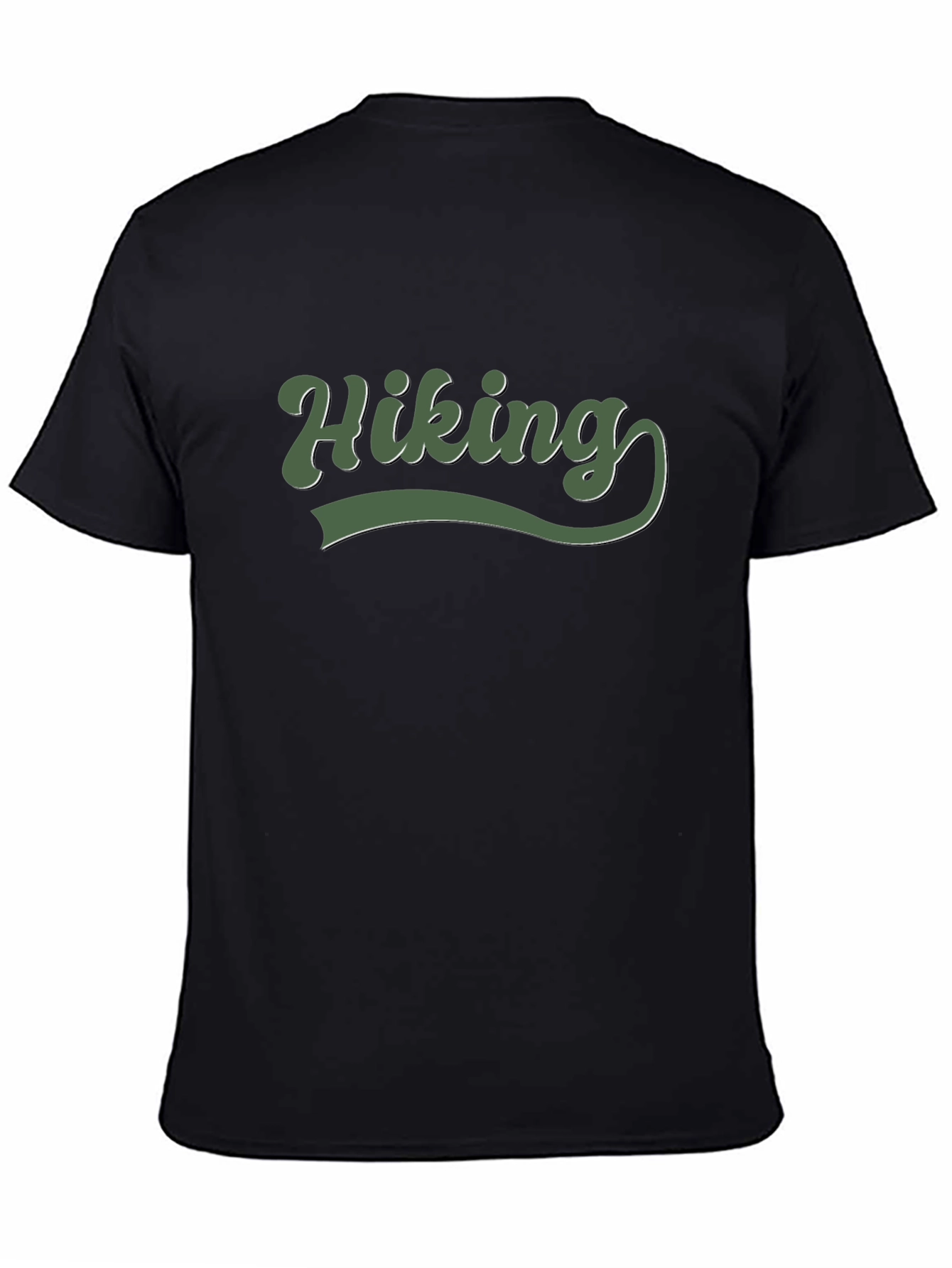Hiking Adventure Tee - Black Soft Cotton