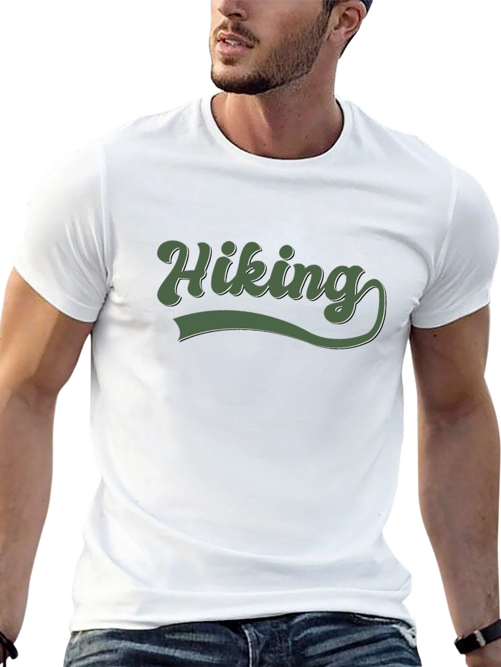 Hiking Adventure Tee - Black Soft Cotton