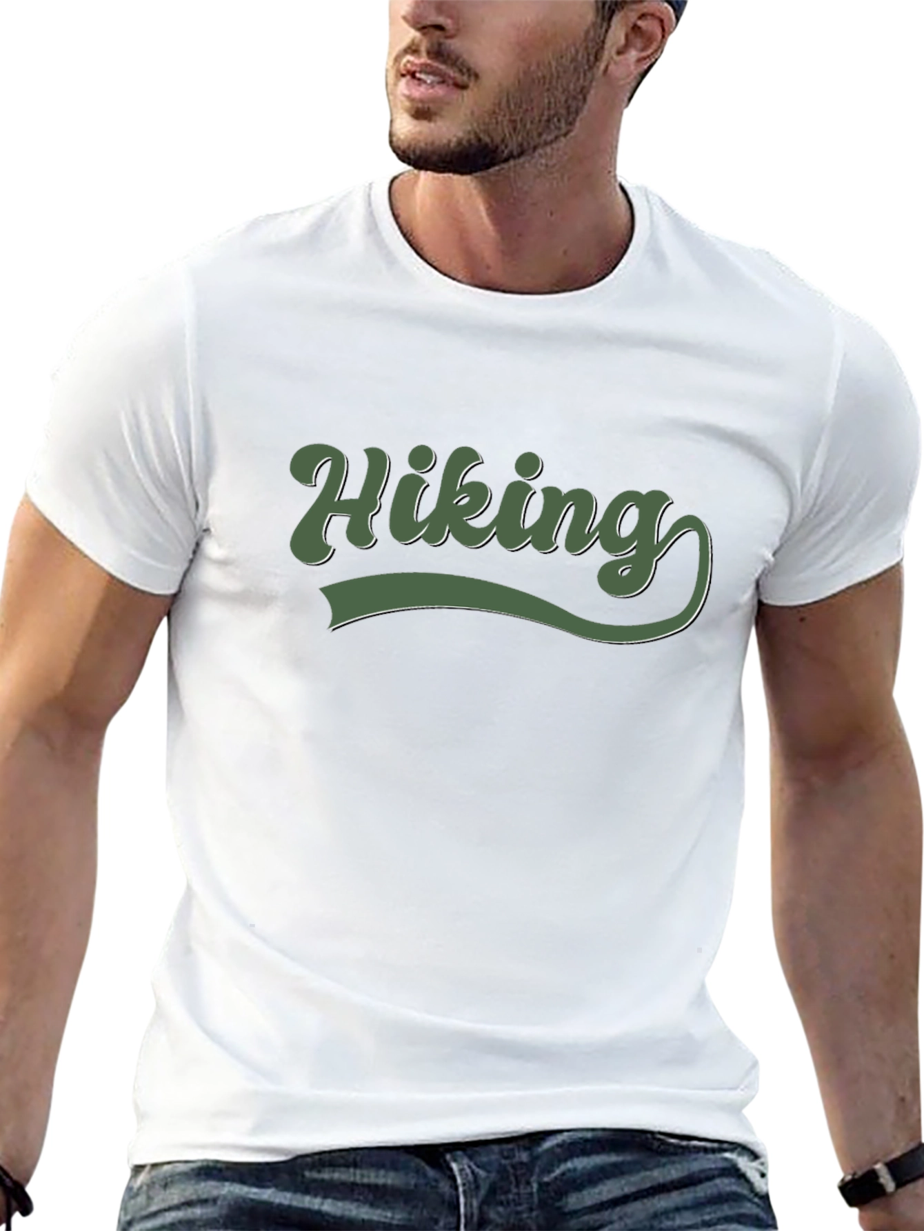 Hiking Adventure Tee - Black Soft Cotton