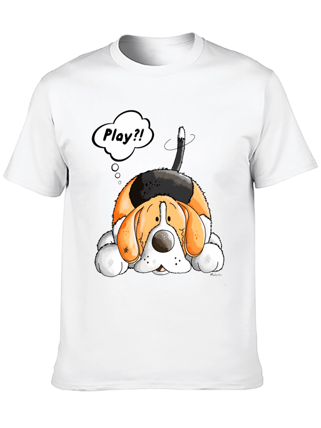 Cute Cartoon Dog T-Shirt - Play?!