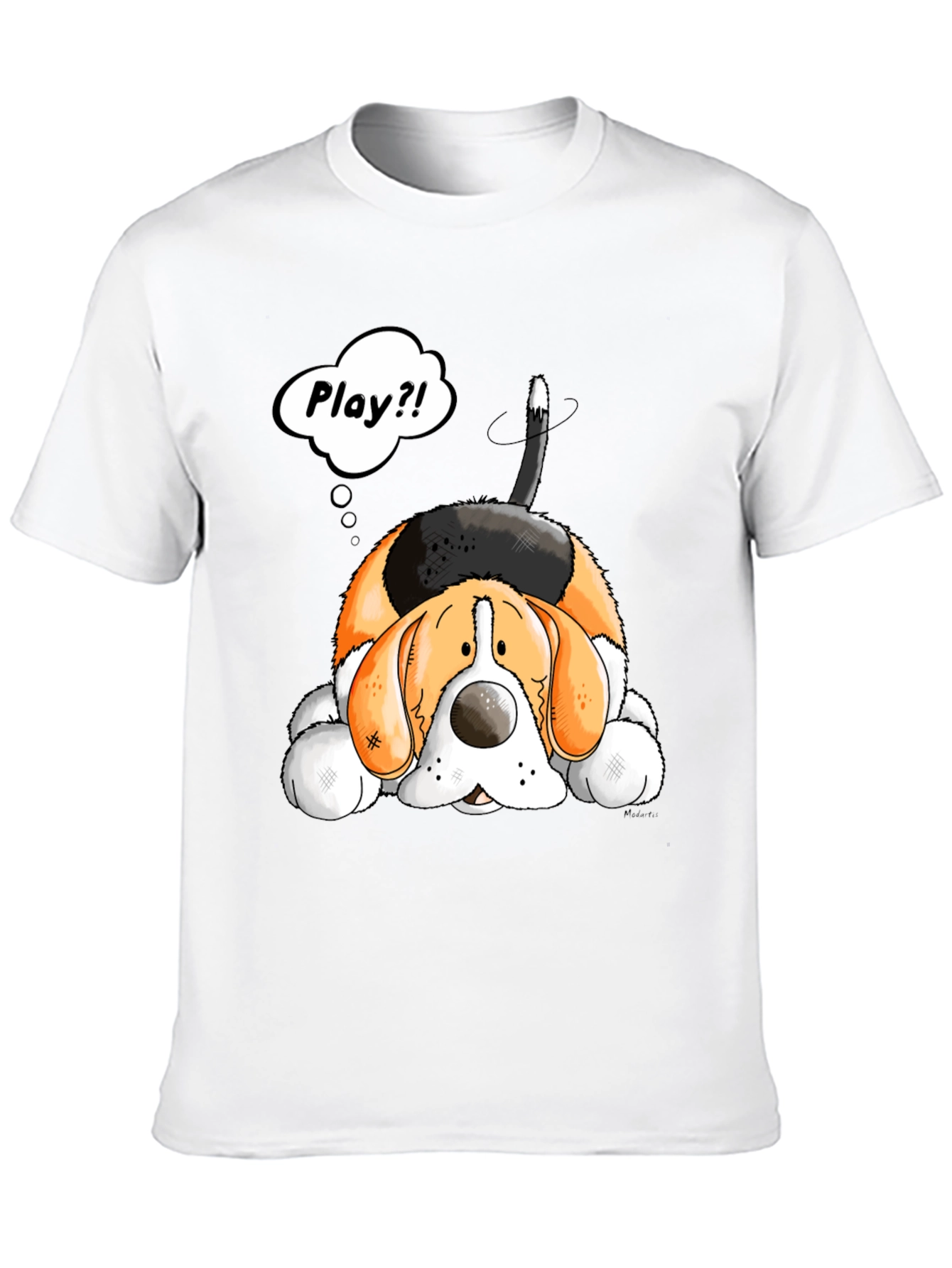 Cute Cartoon Dog T-Shirt - Play?!