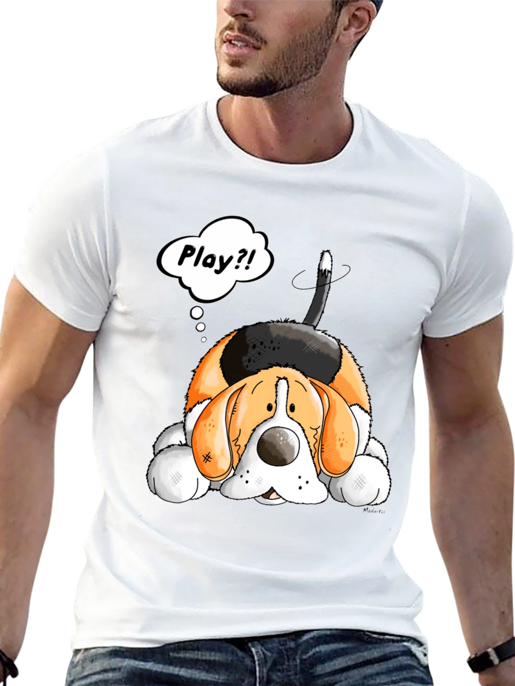 Cute Cartoon Dog T-Shirt - Play?!