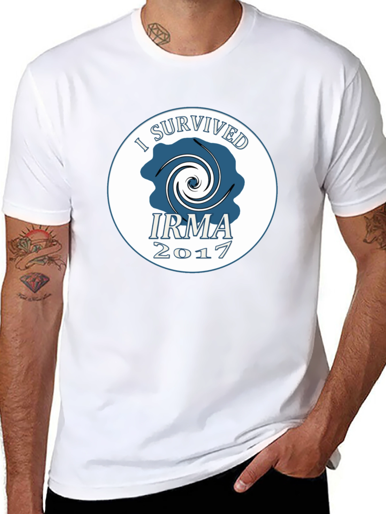 I Survived Irma 2017 Black T-Shirt