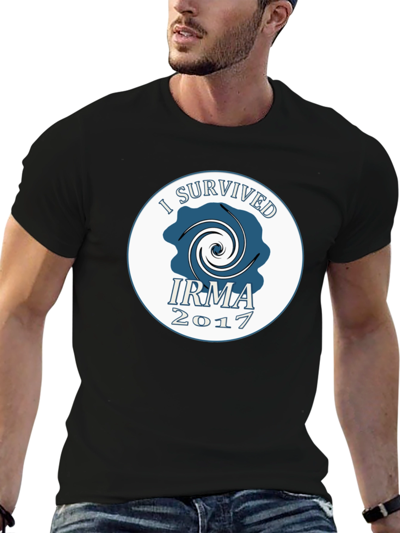 I Survived Irma 2017 Black T-Shirt