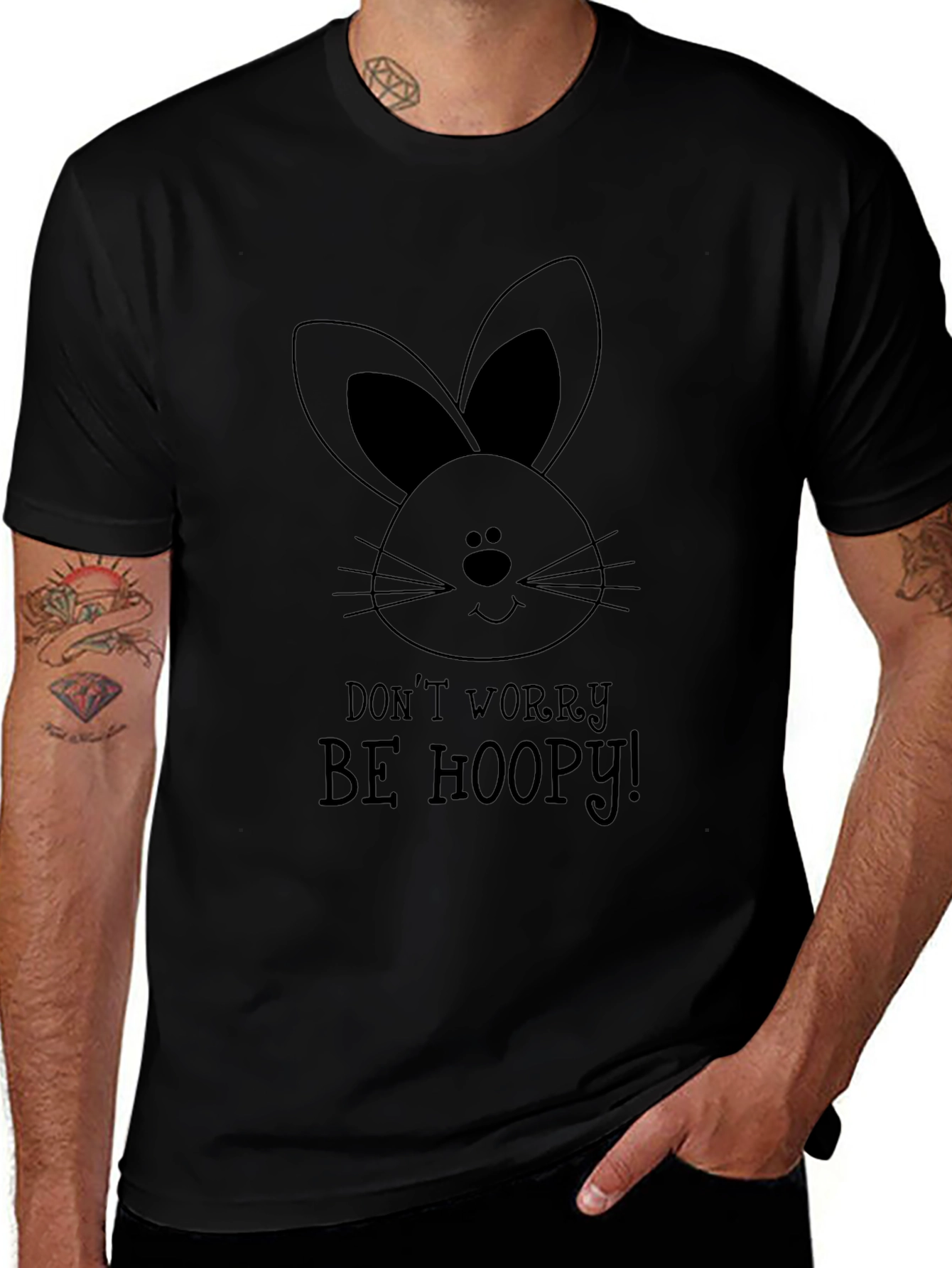 Be Hoopy Easter Bunny Graphic Tee