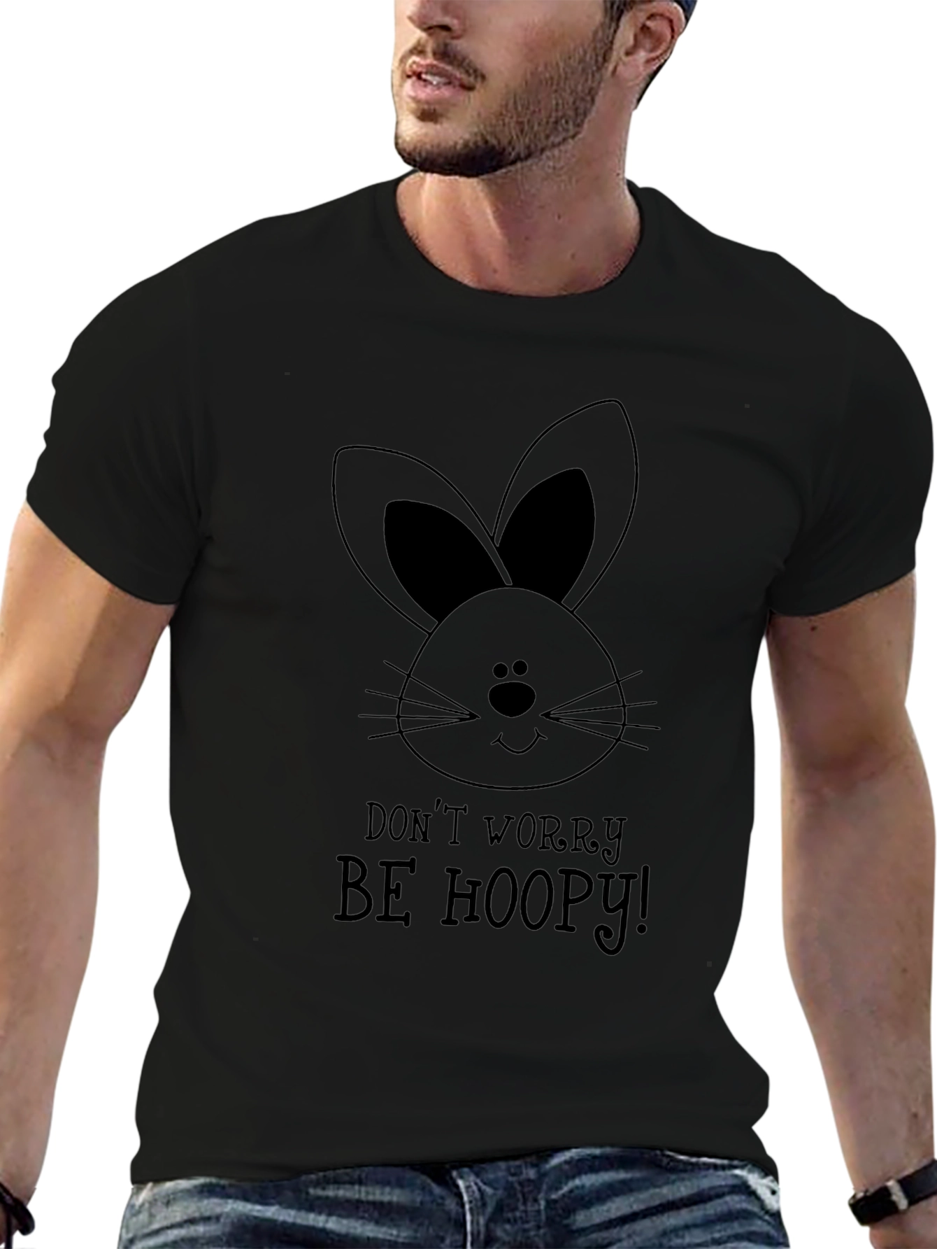 Be Hoopy Easter Bunny Graphic Tee