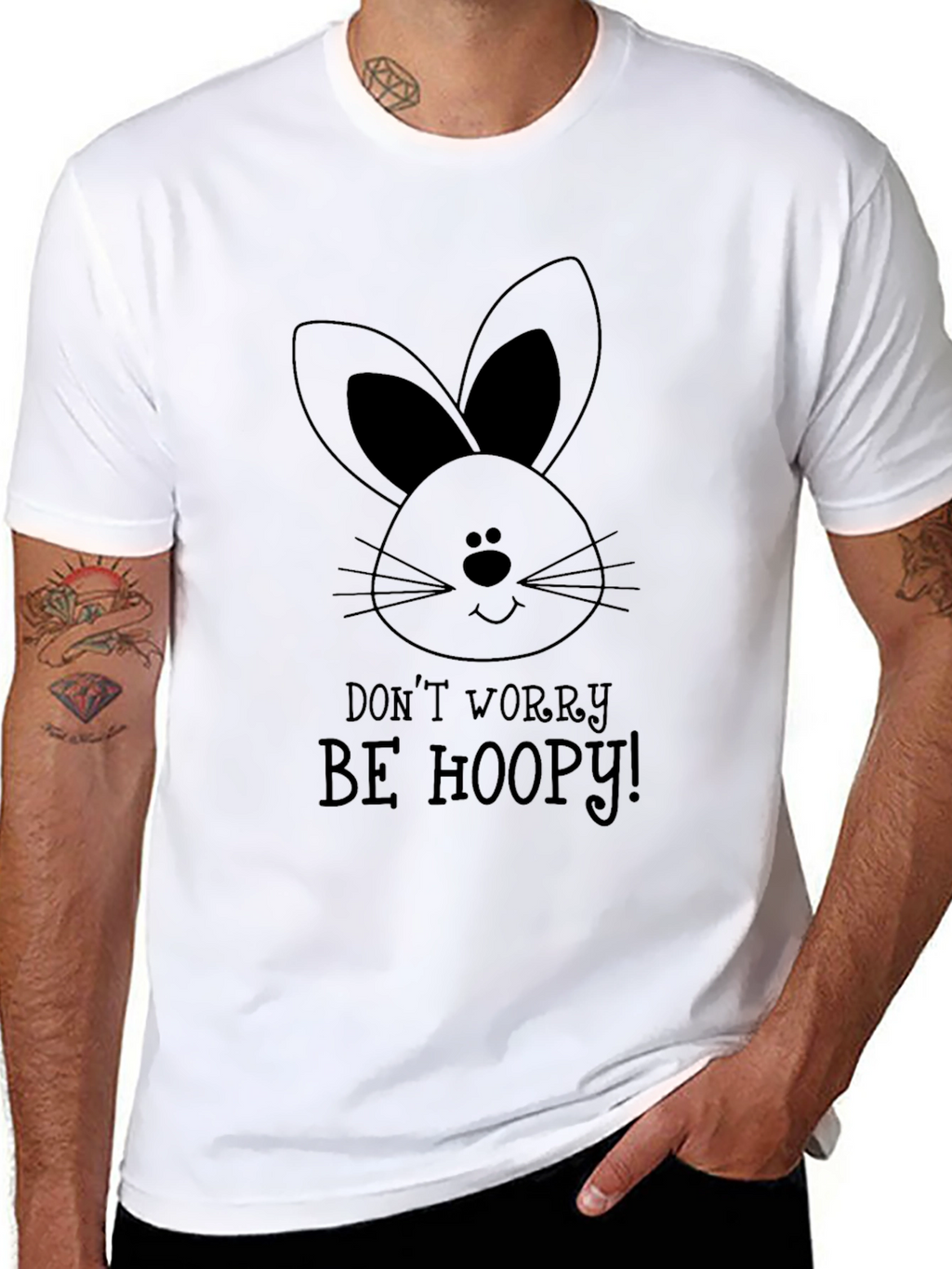 Be Hoopy Easter Bunny Graphic Tee