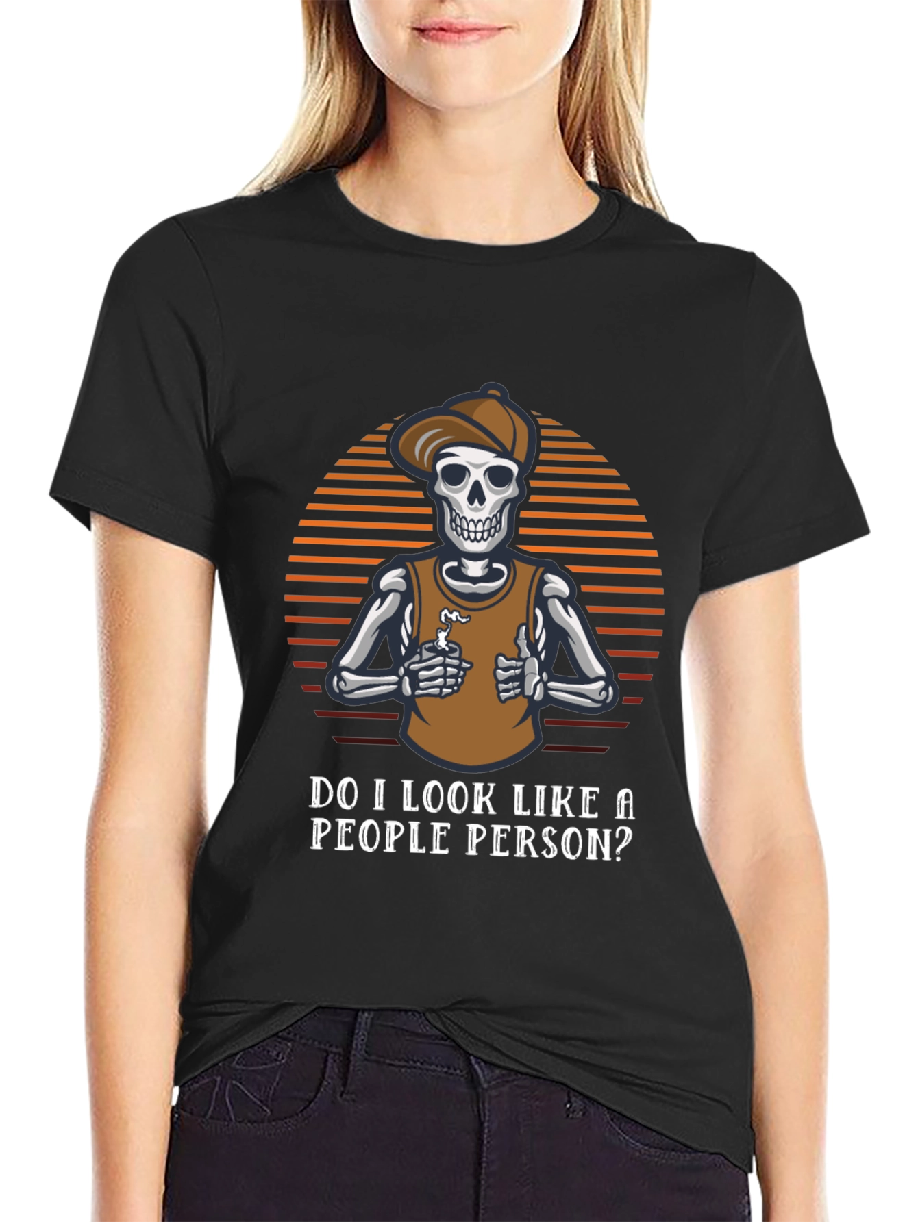 Sarcastic Skeleton T-Shirt - Not a People Person
