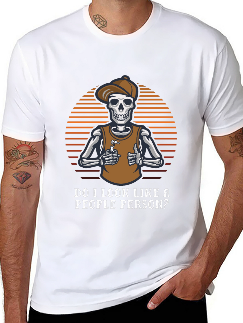 Sarcastic Skeleton T-Shirt - Not a People Person
