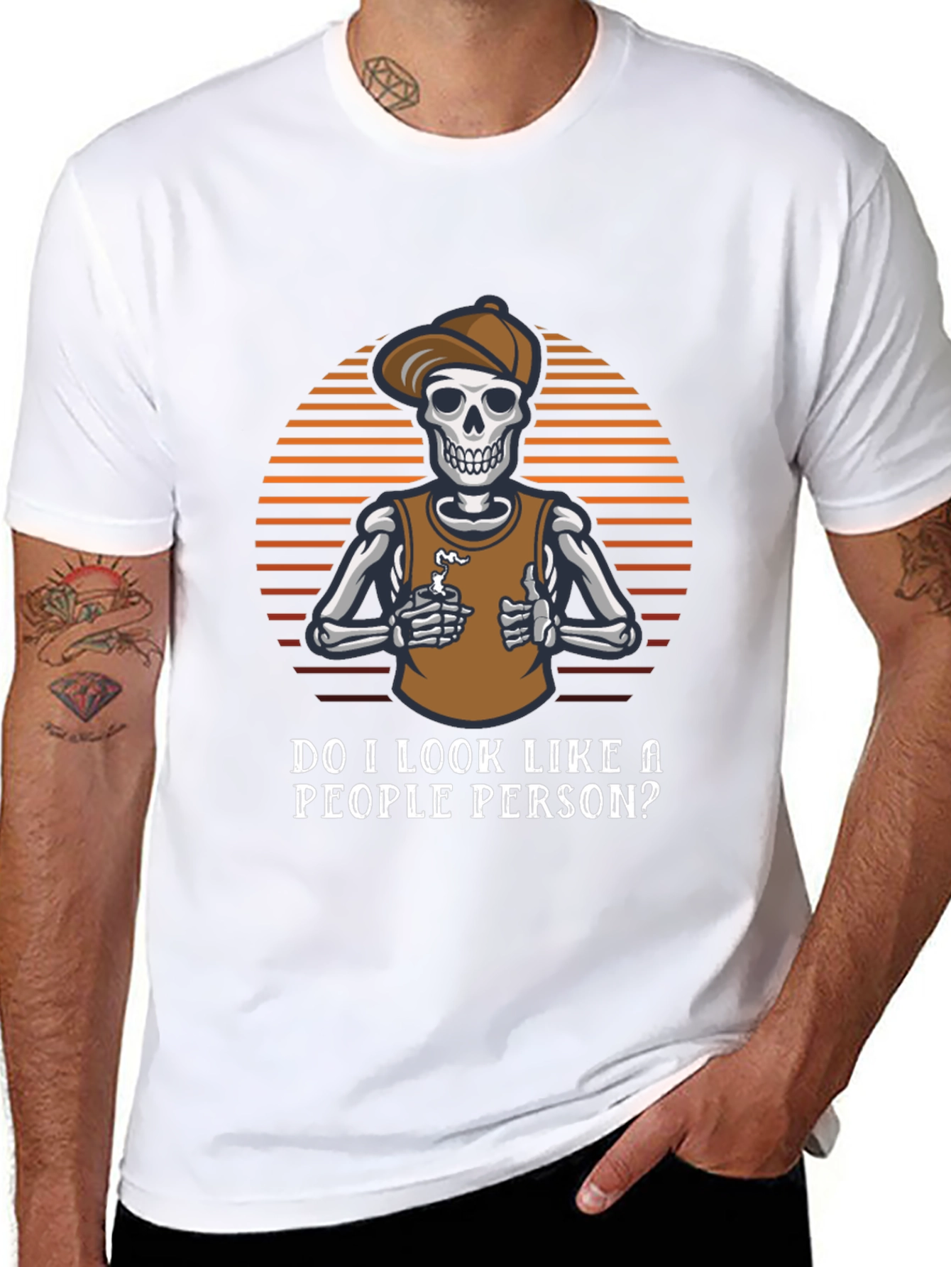 Sarcastic Skeleton T-Shirt - Not a People Person