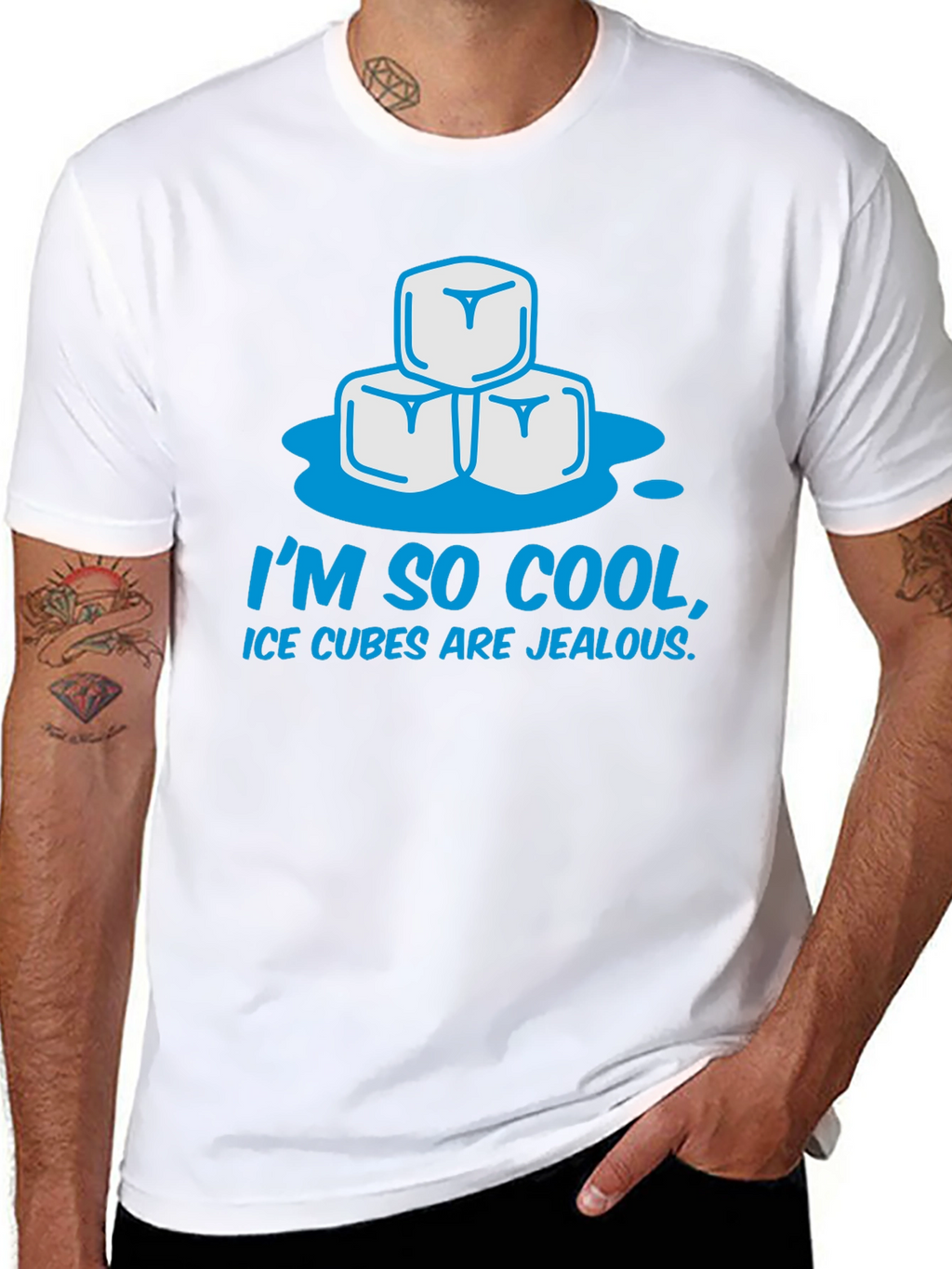 Cool Ice Cubes Graphic T-Shirt