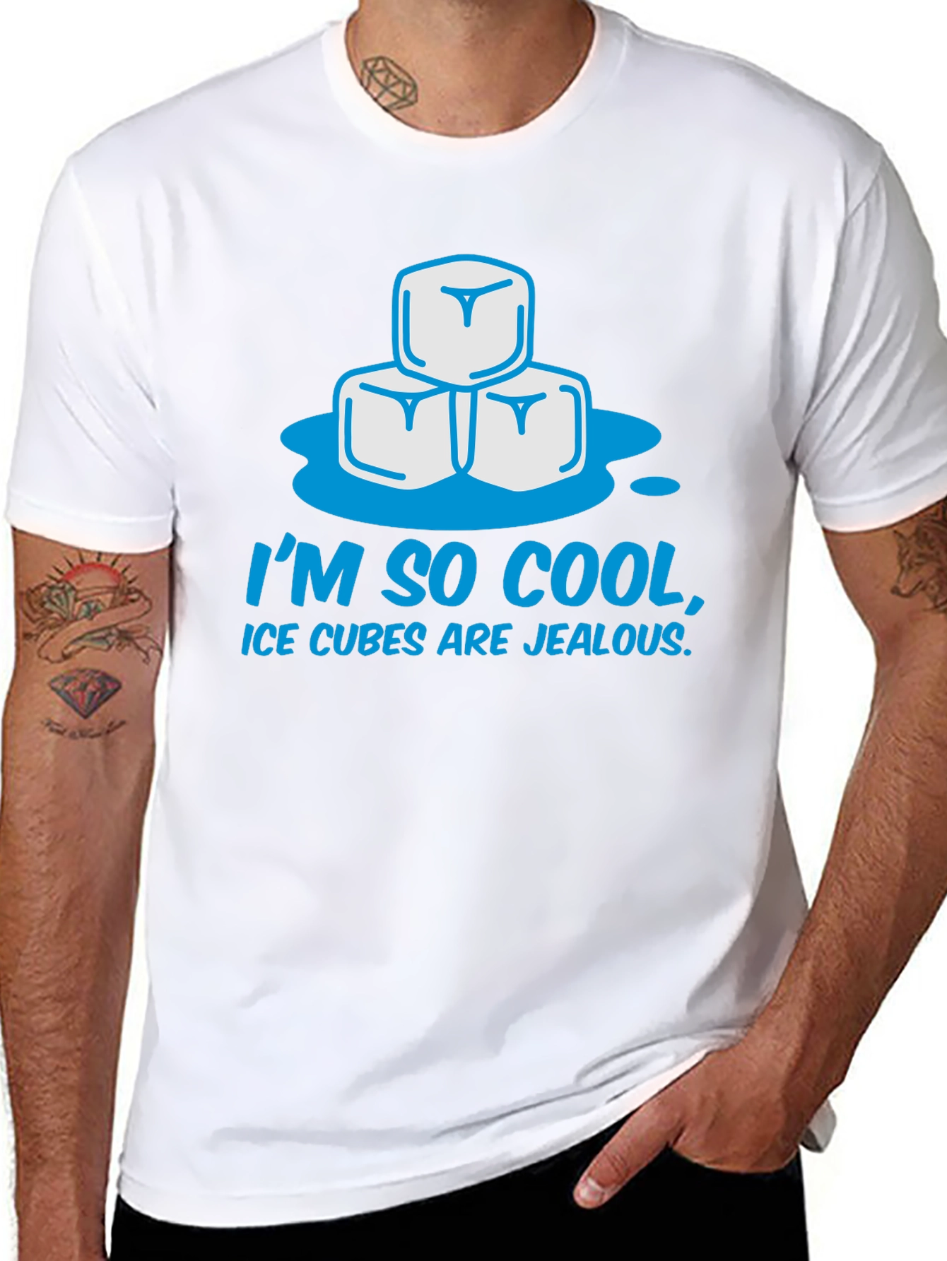 Cool Ice Cubes Graphic T-Shirt