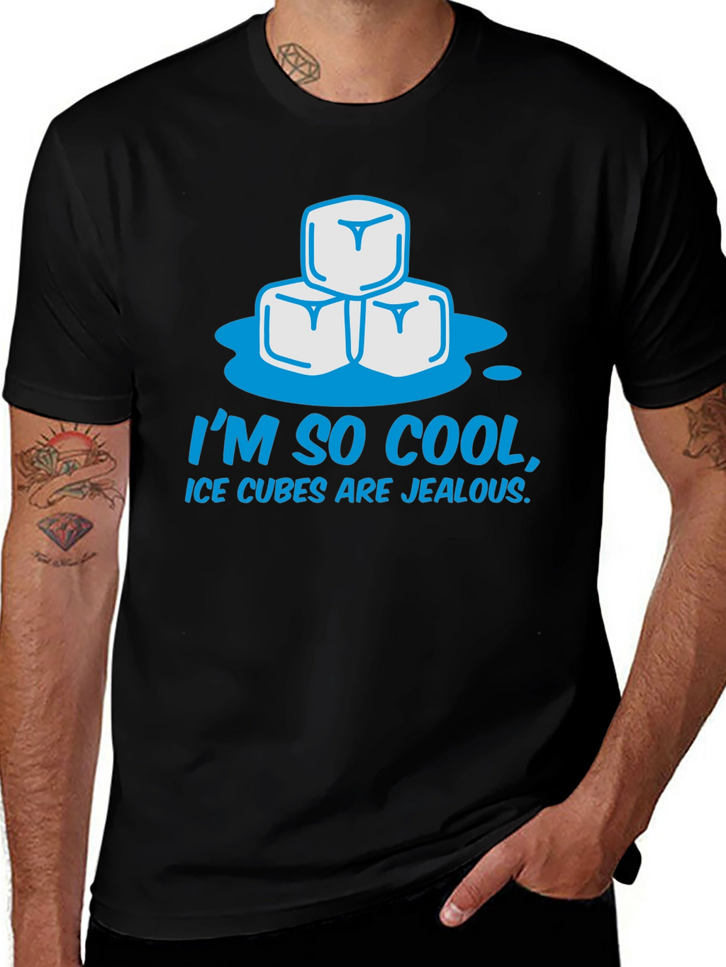 Cool Ice Cubes Graphic T-Shirt
