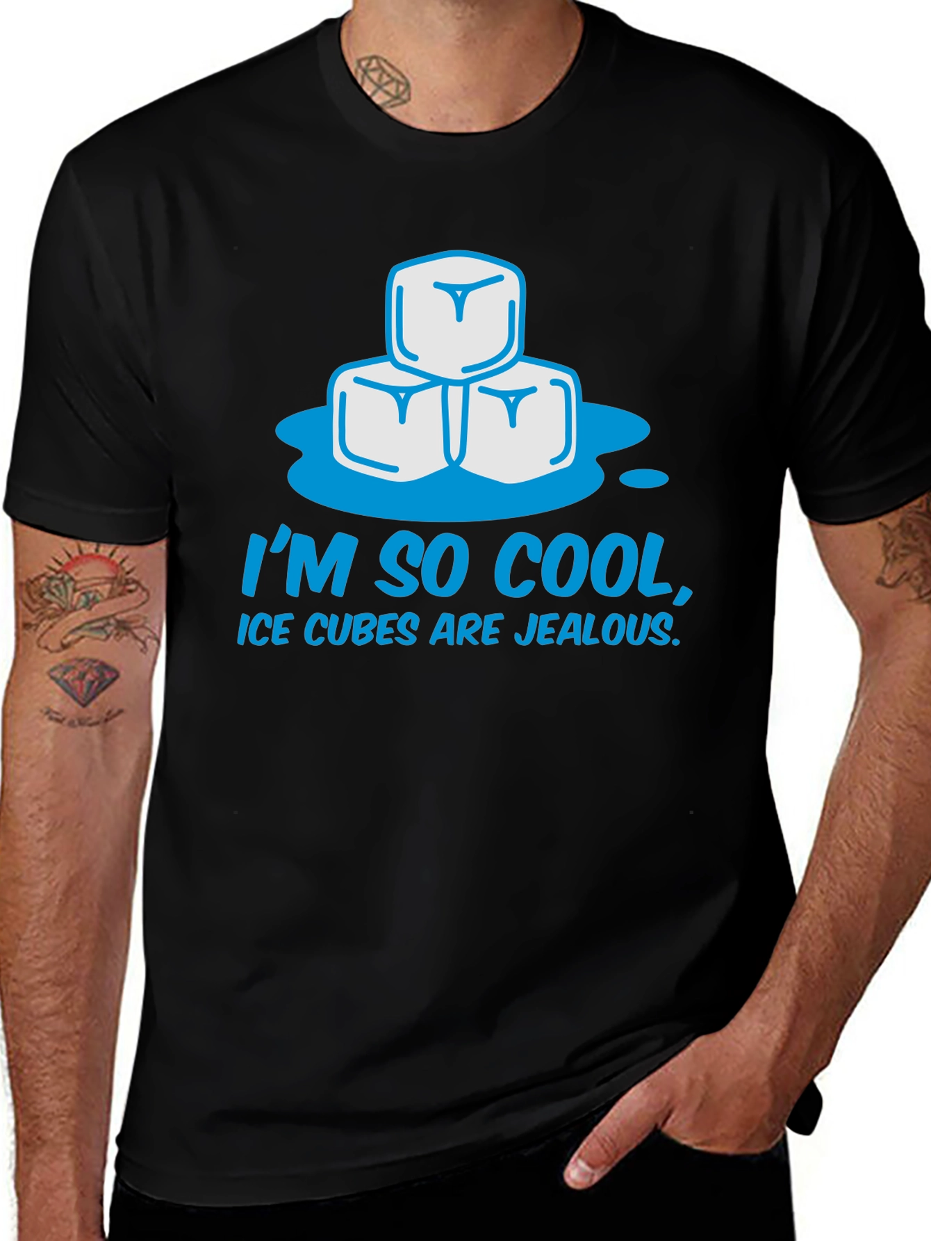 Cool Ice Cubes Graphic T-Shirt