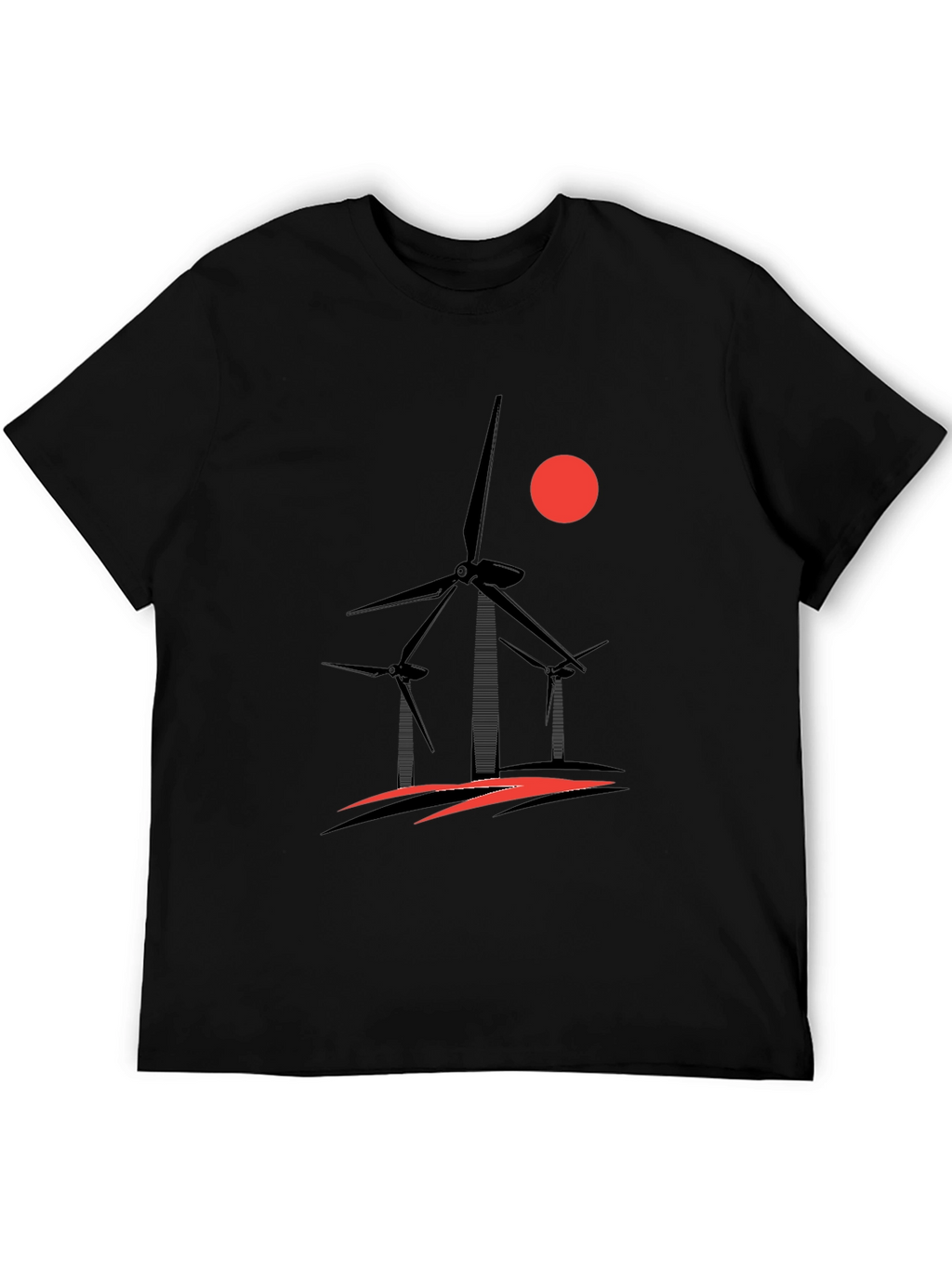 Wind Turbine Graphic T-Shirt