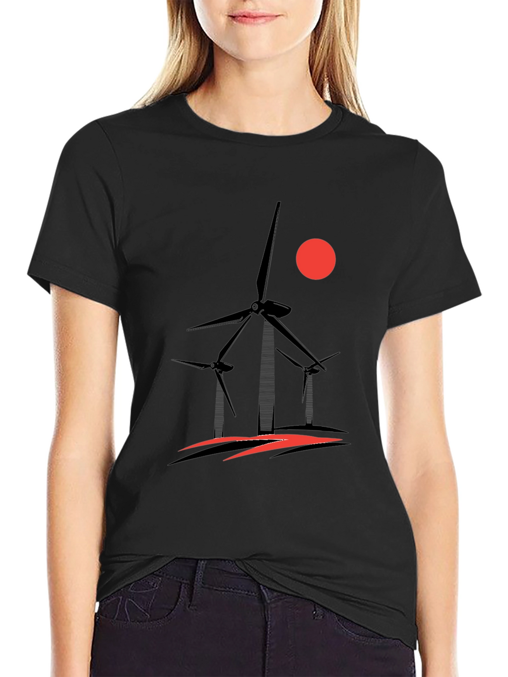 Wind Turbine Graphic T-Shirt