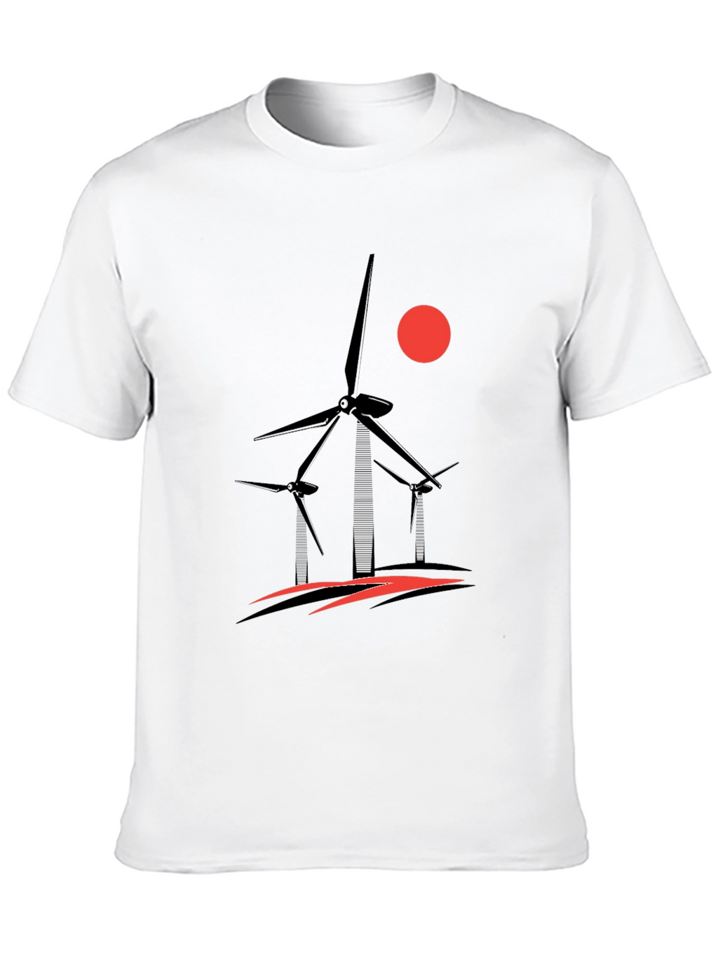 Wind Turbine Graphic T-Shirt