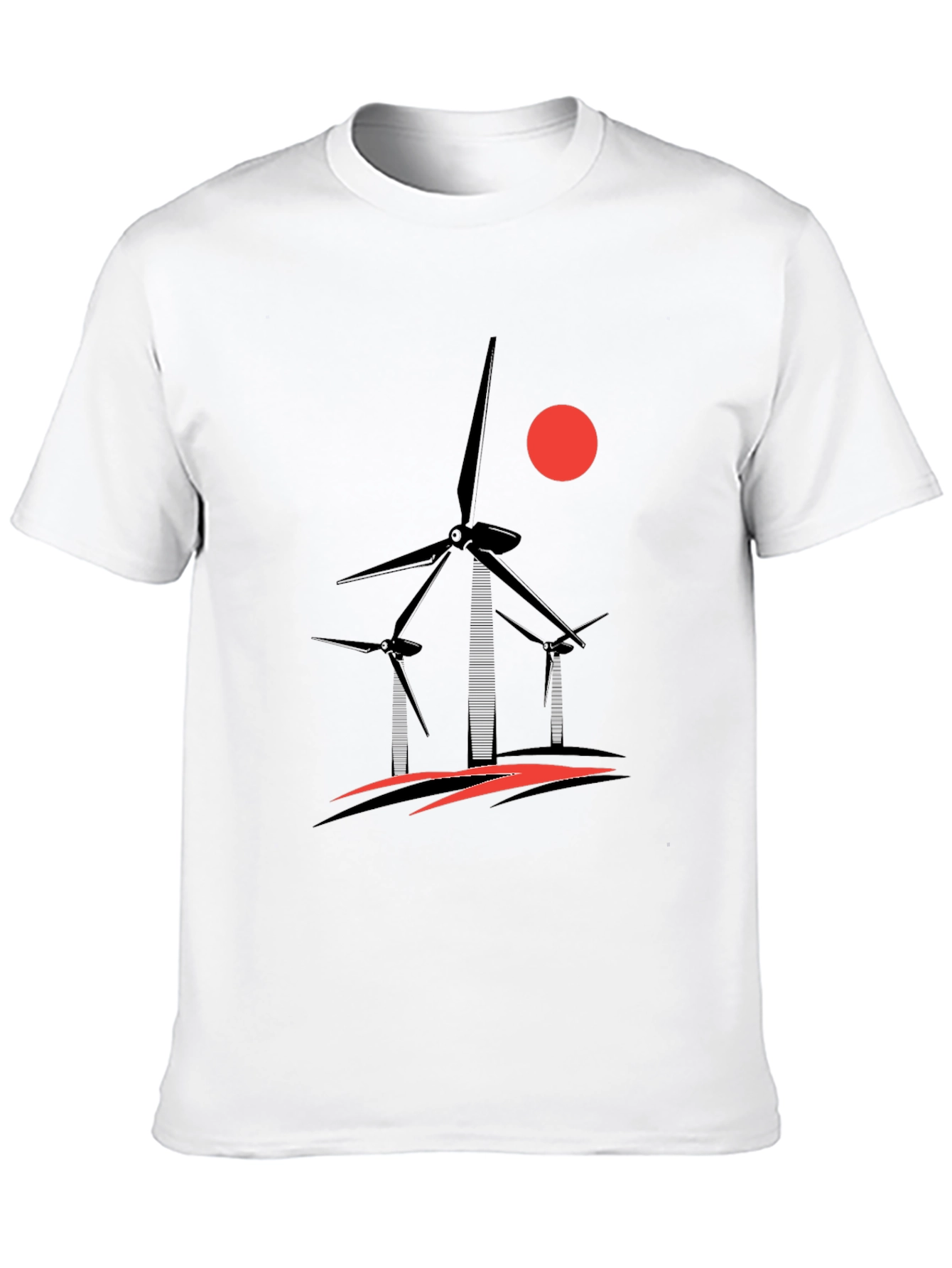 Wind Turbine Graphic T-Shirt