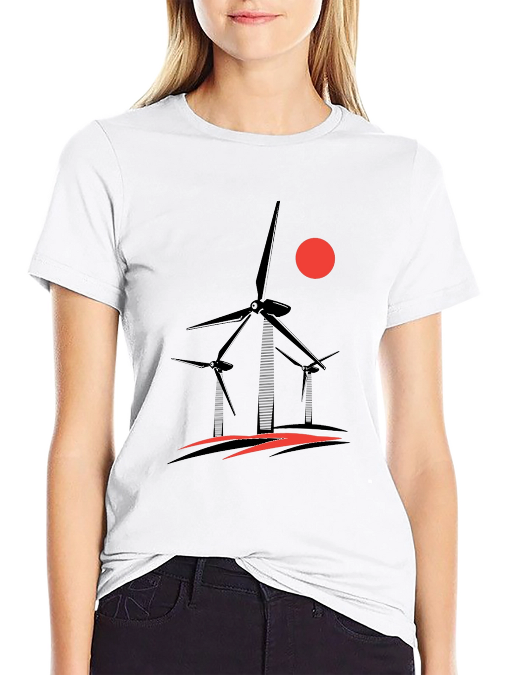 Wind Turbine Graphic T-Shirt
