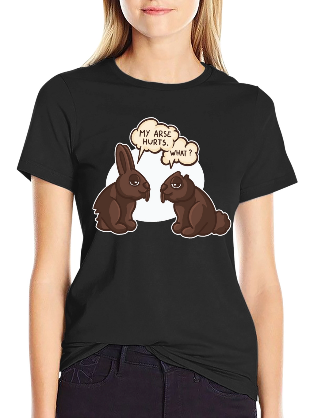 Funny Chocolate Bunny & Beaver T-Shirt