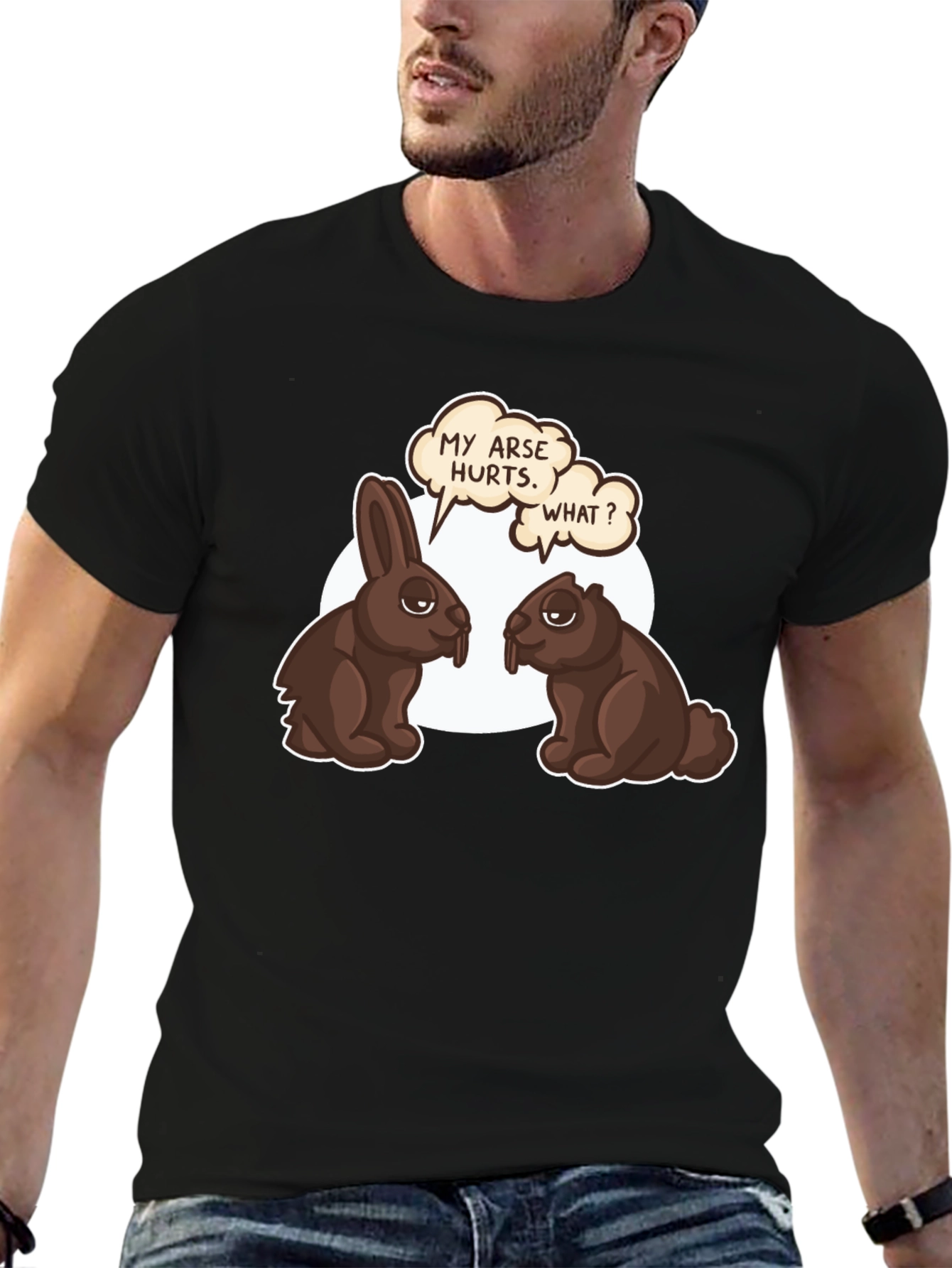 Funny Chocolate Bunny & Beaver T-Shirt