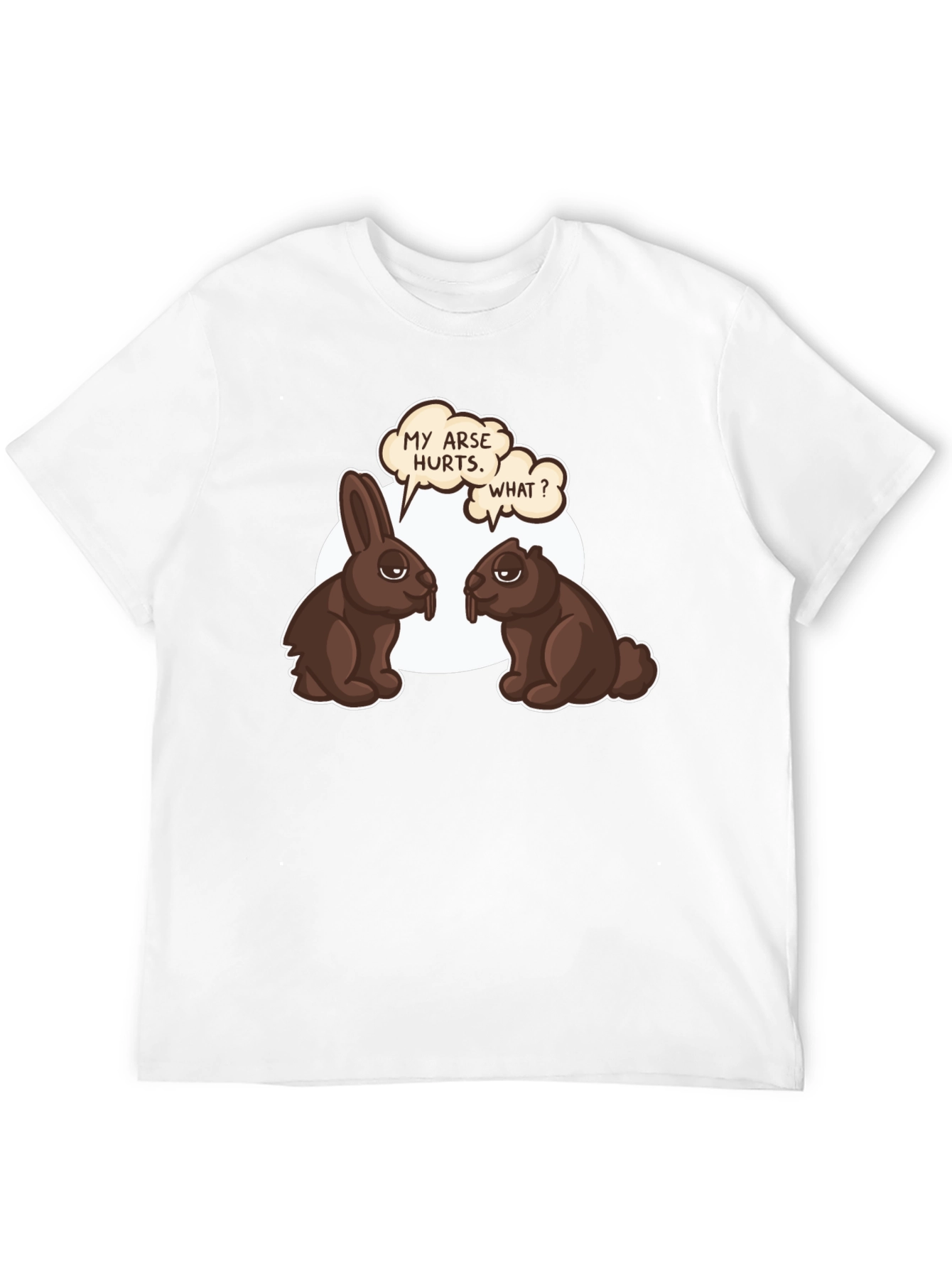 Funny Chocolate Bunny & Beaver T-Shirt