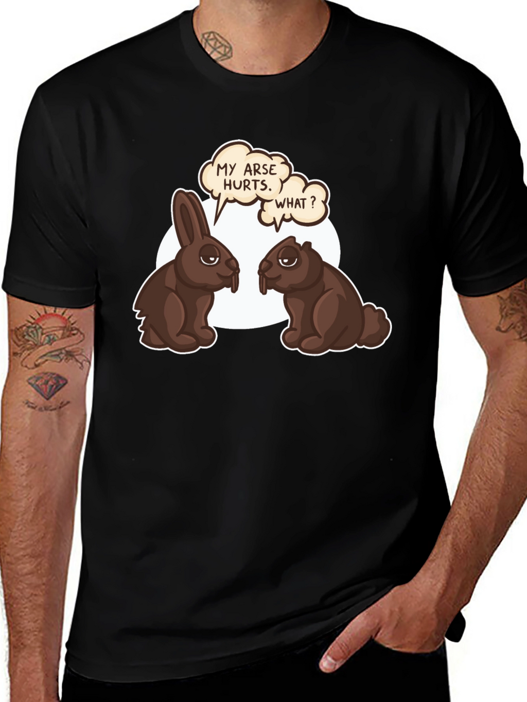 Funny Chocolate Bunny & Beaver T-Shirt