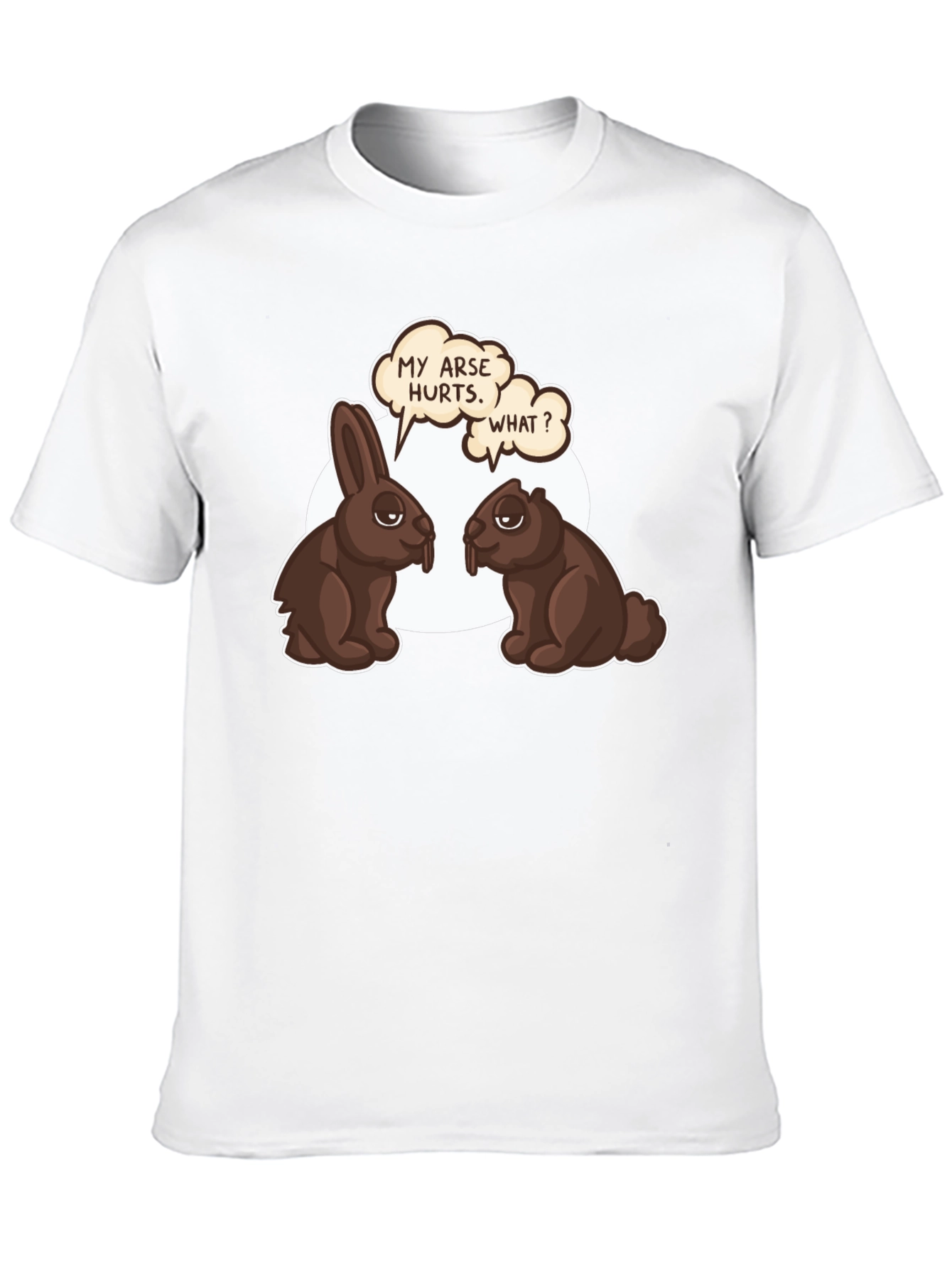 Funny Chocolate Bunny & Beaver T-Shirt